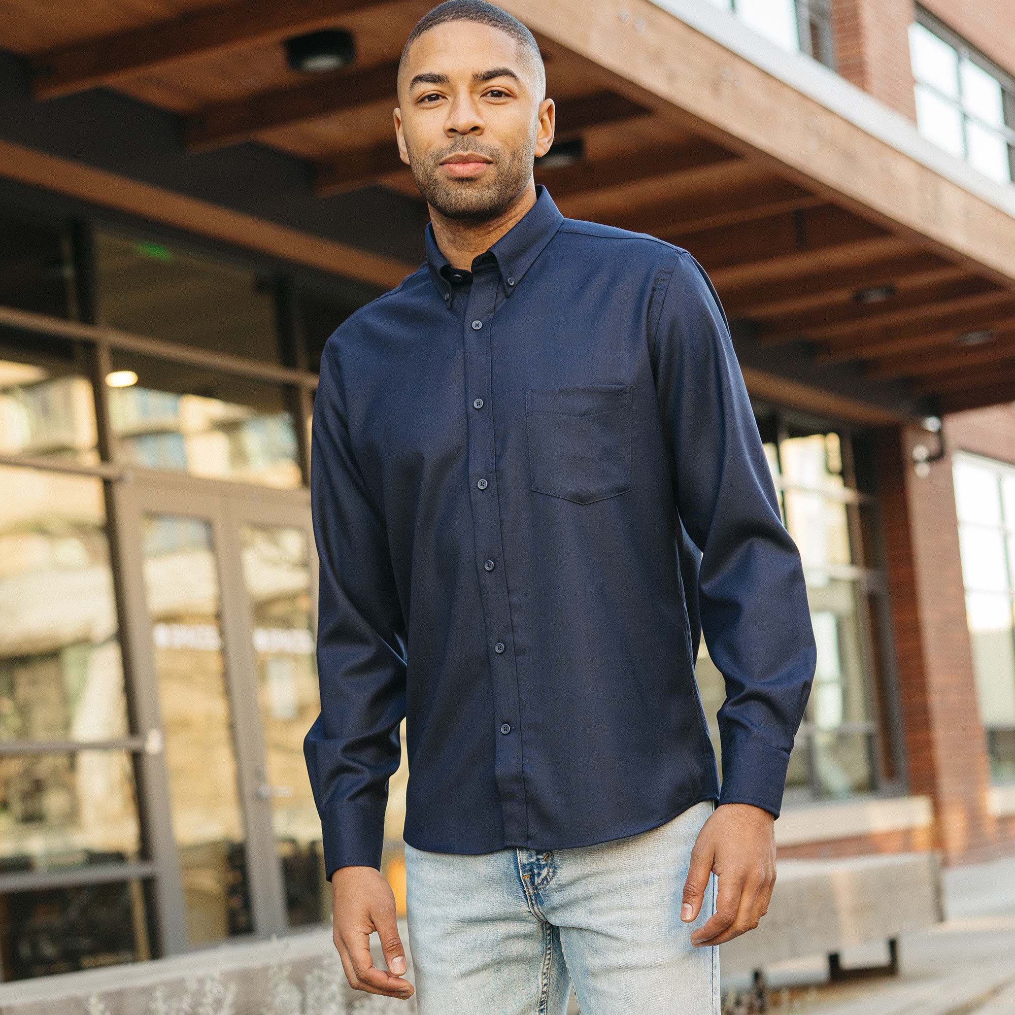 model-spec:Anthony is 6'3" and wears size M Slim