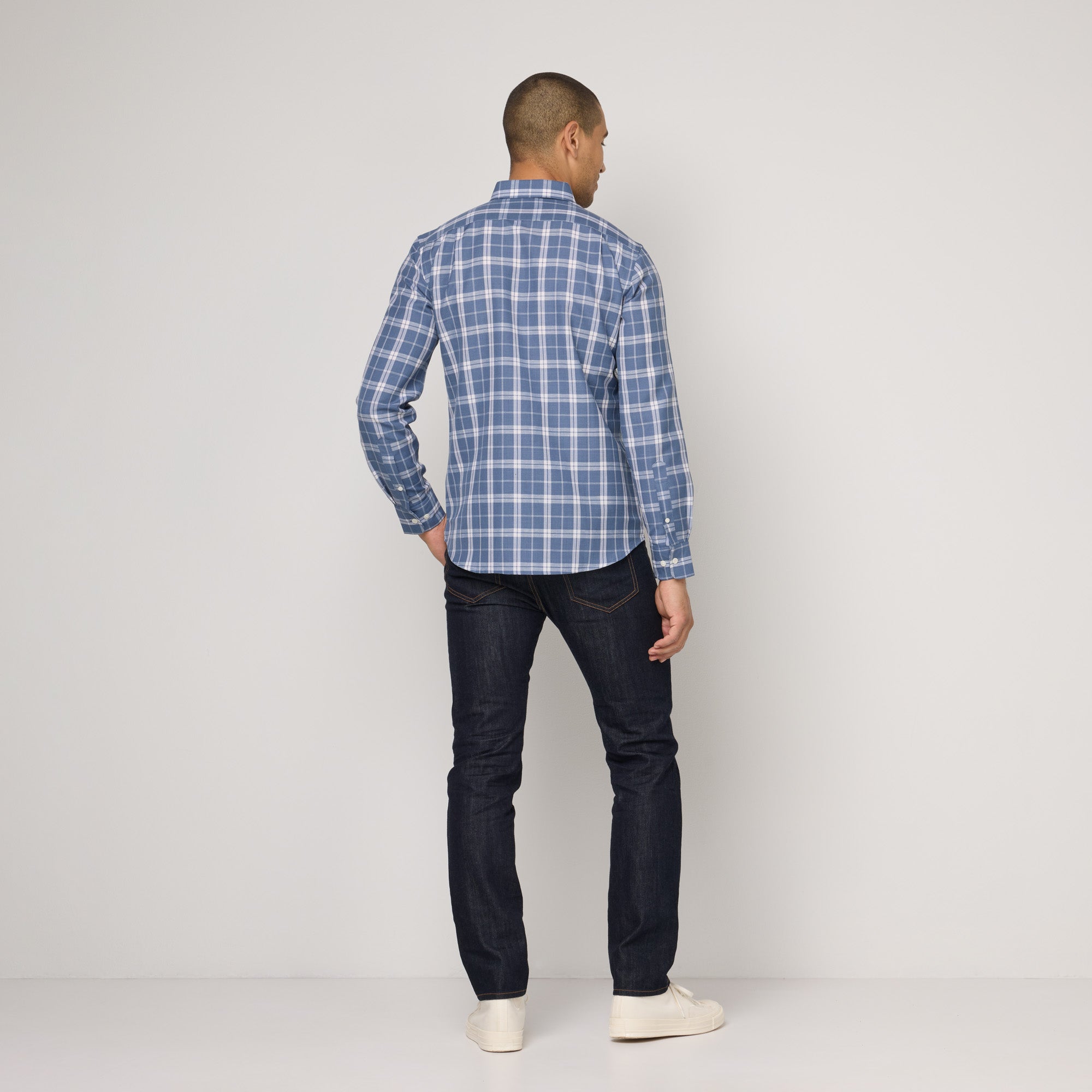 Wool Linen Button-Down Shirt