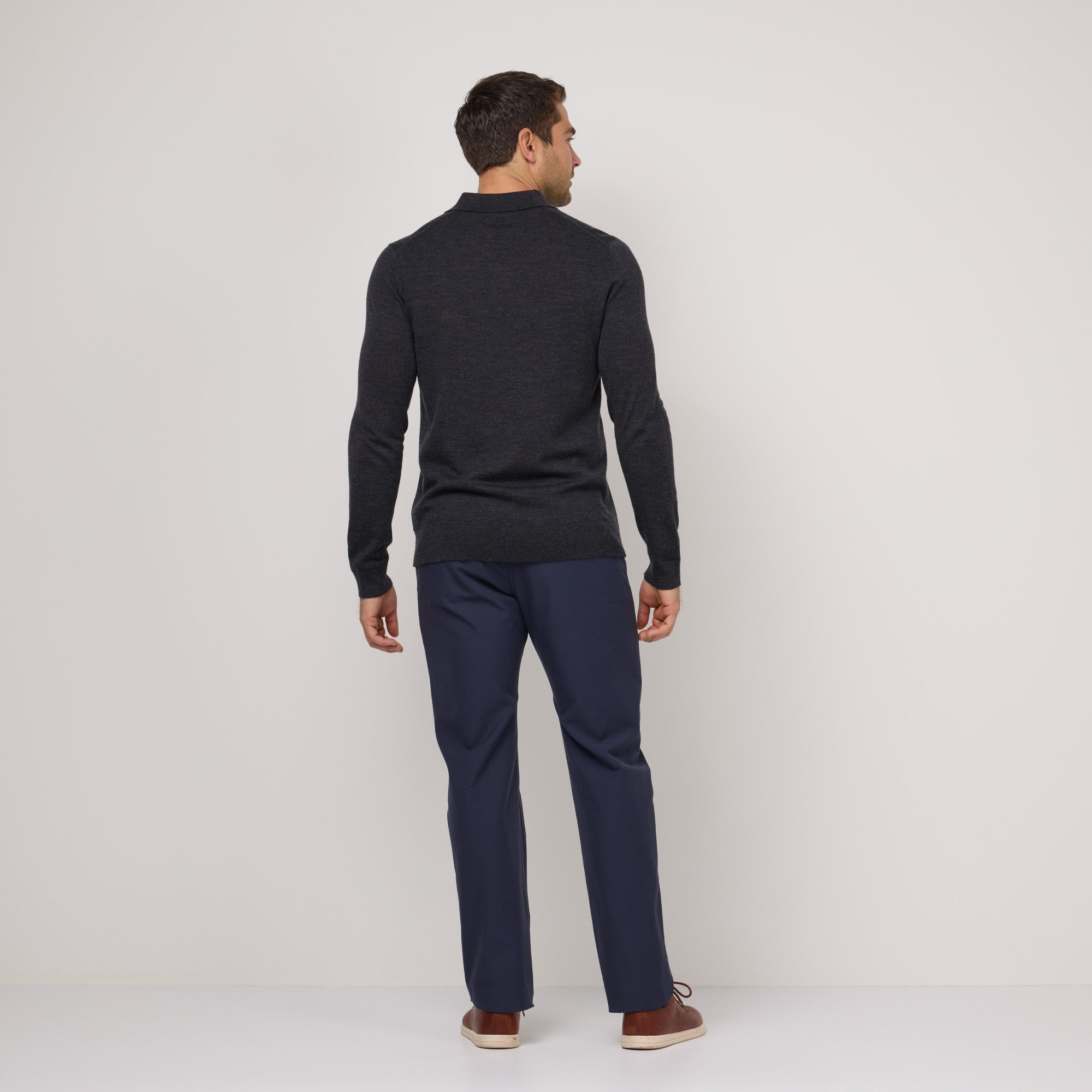 Long Sleeve Polo Sweater