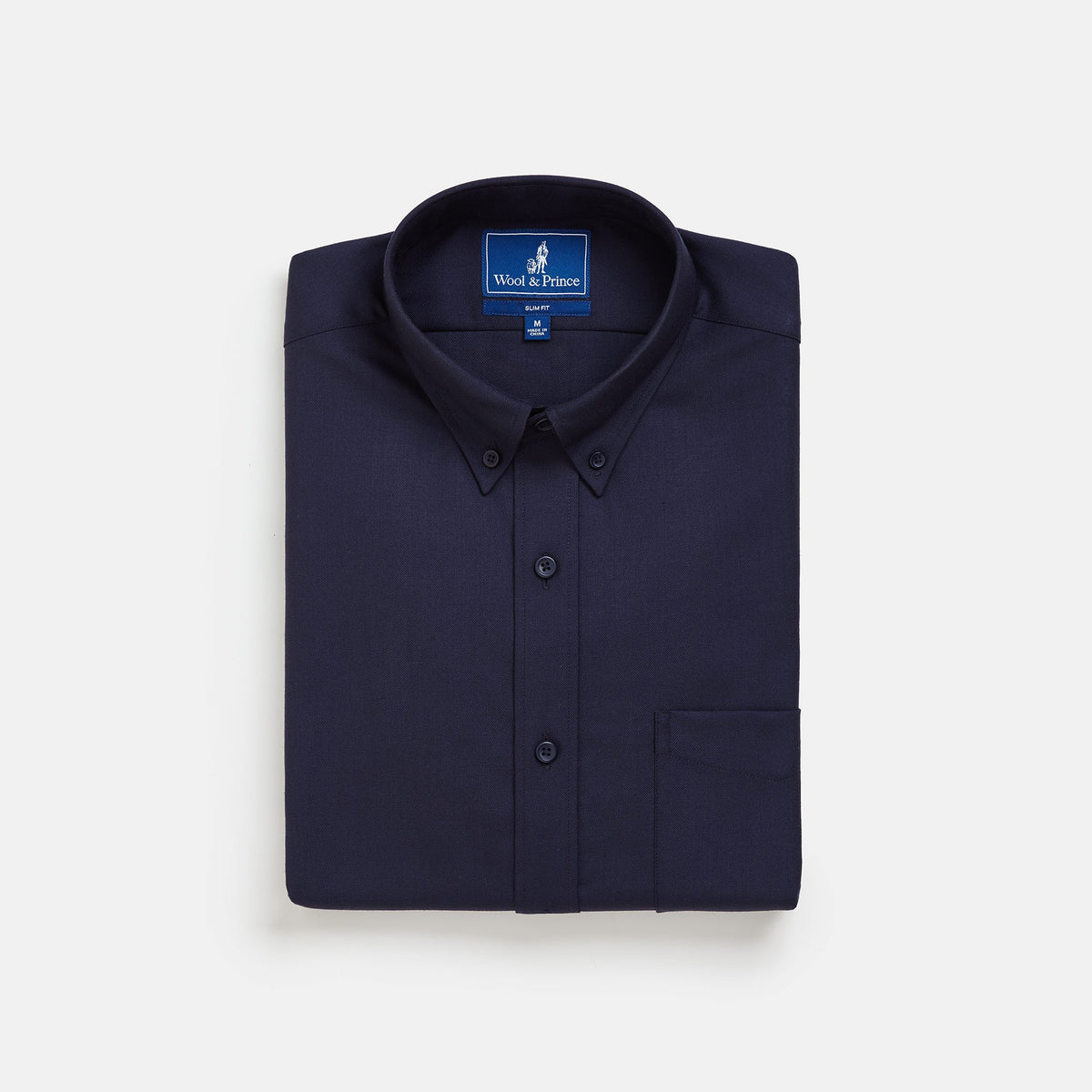 Merino Wool Button-Down Shirt | Navy Twill Navy Twill / XS / Regular Merino Wool Button-Down Shirt | Navy Twill Navy Twill / XS / Regular