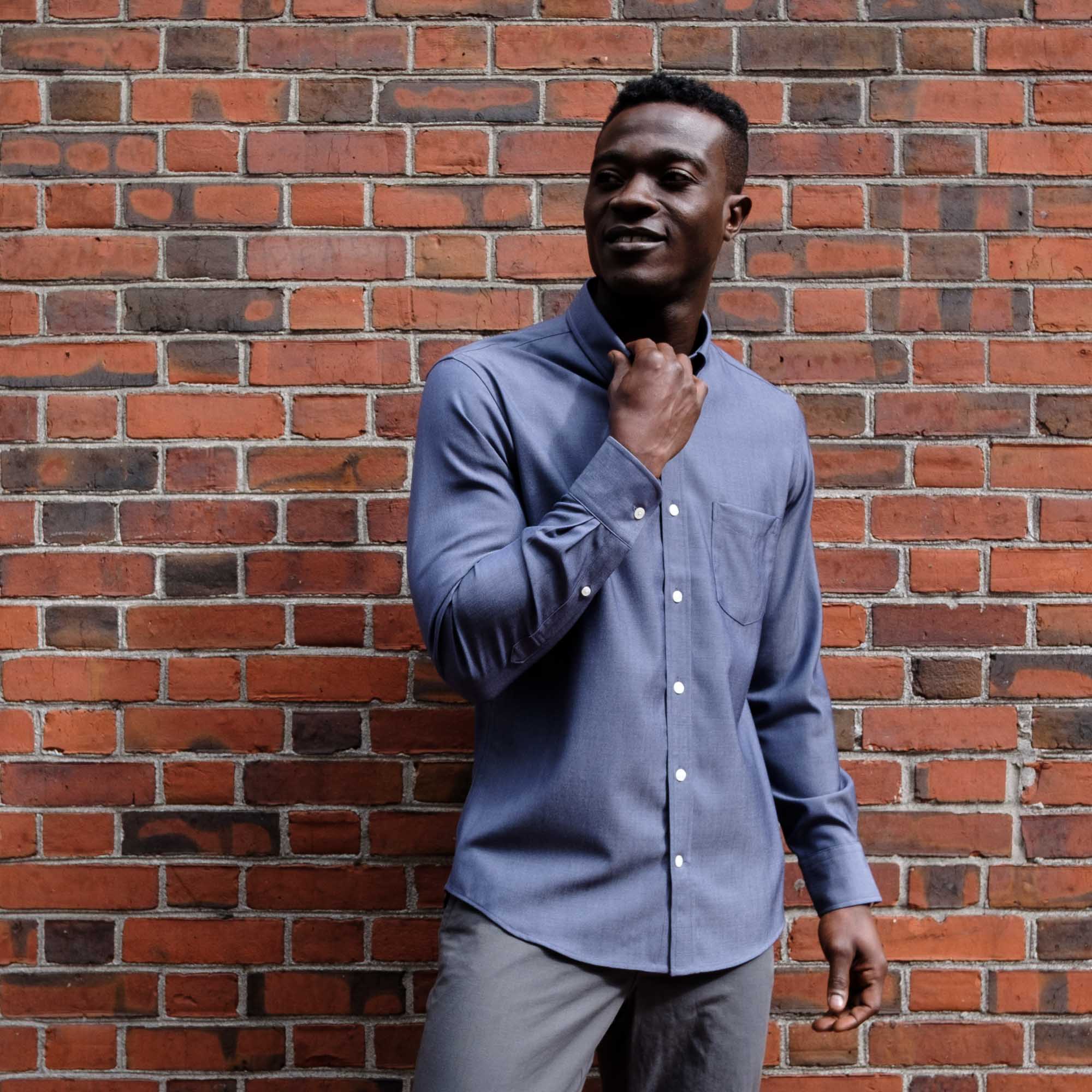 image-on-hover,model-spec: David is 6', 175 lbs, and wears size M Slim