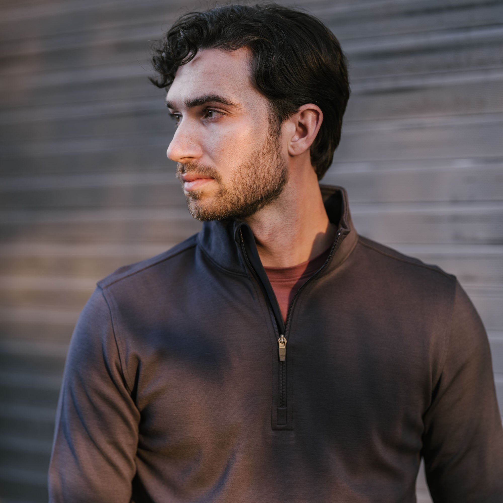 model-spec:Nick is 6'1", 185lbs, and wears a size L