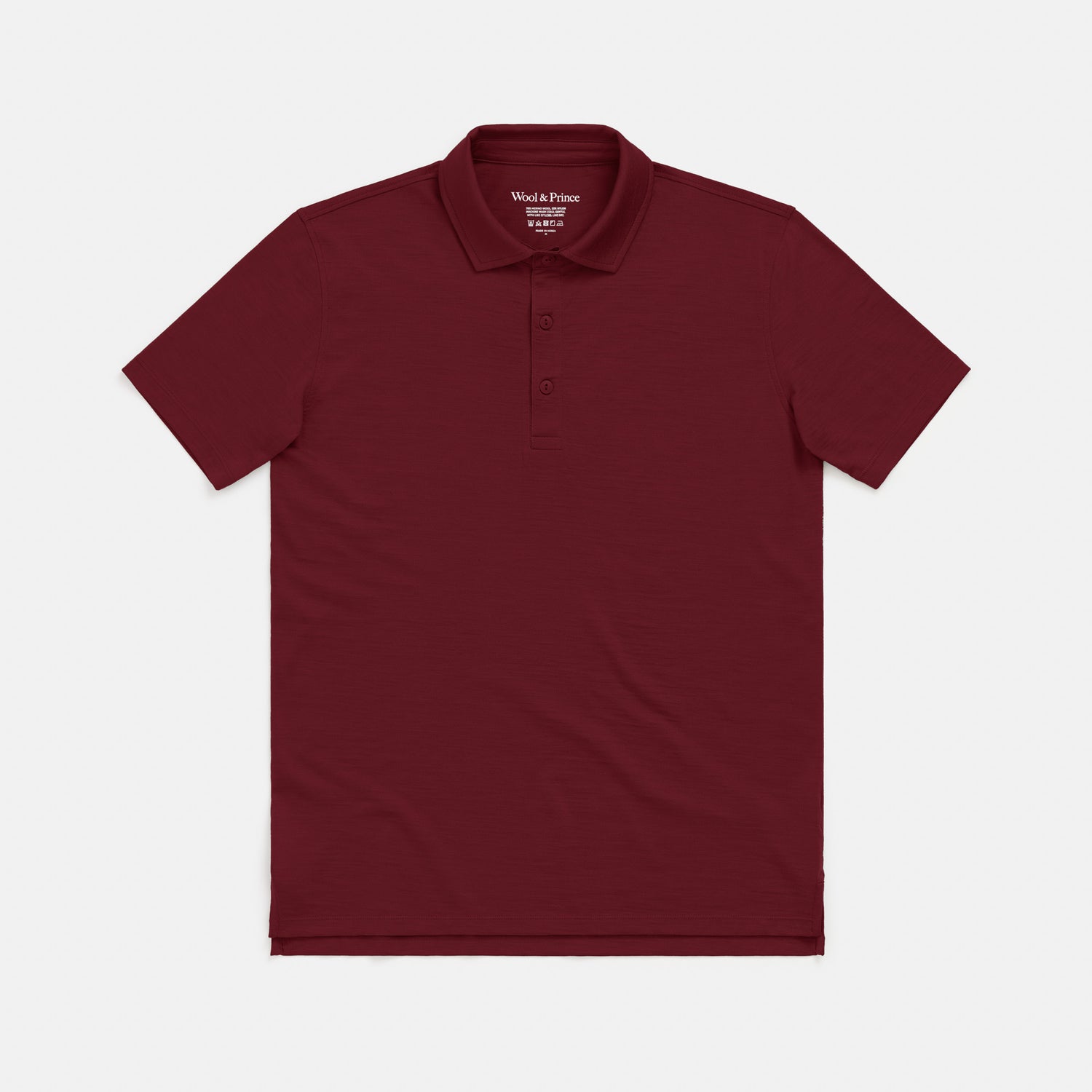 Deals Polo Store Prince Street 100% Merino Wool Polo Burgundy