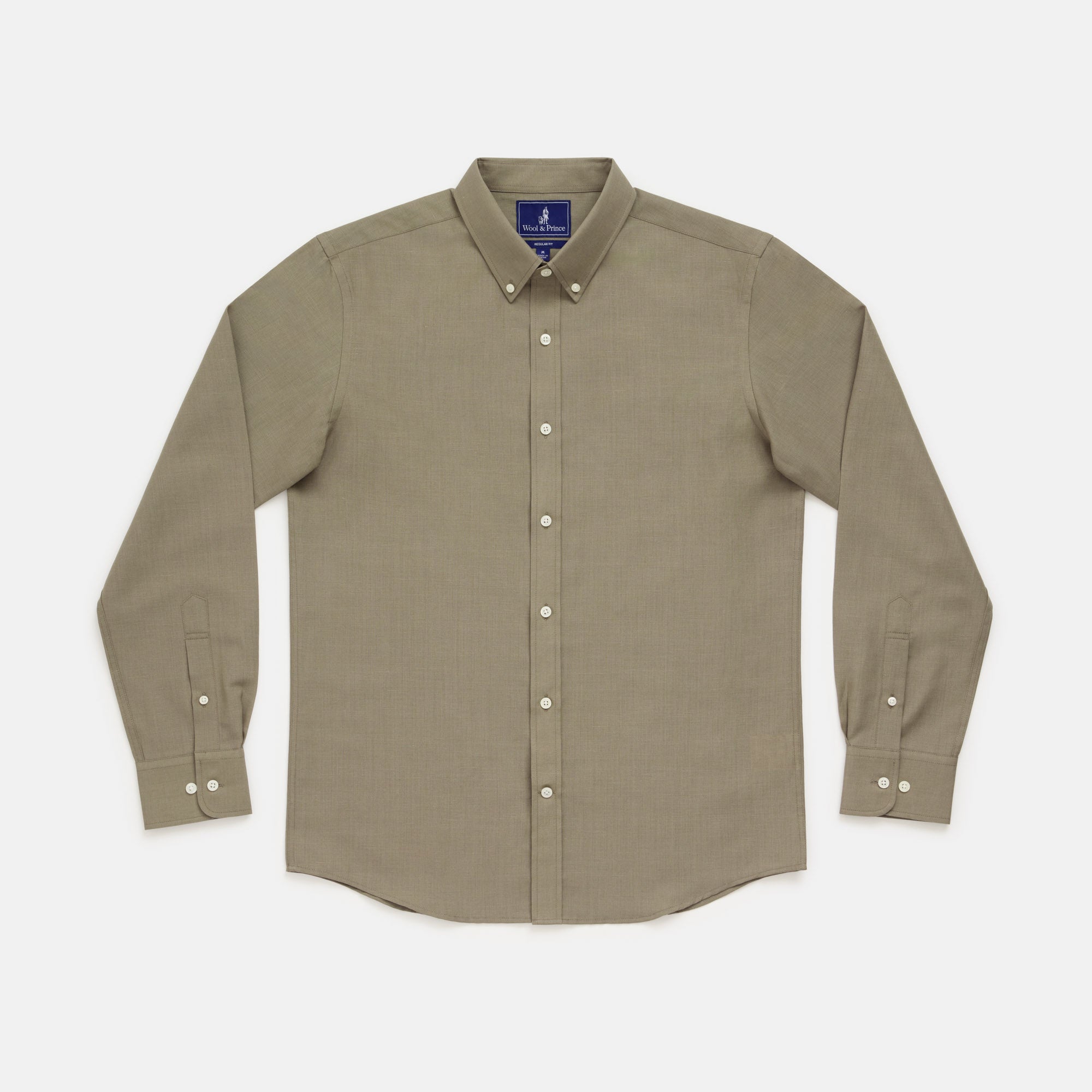 Wool Linen Button-Down Shirt