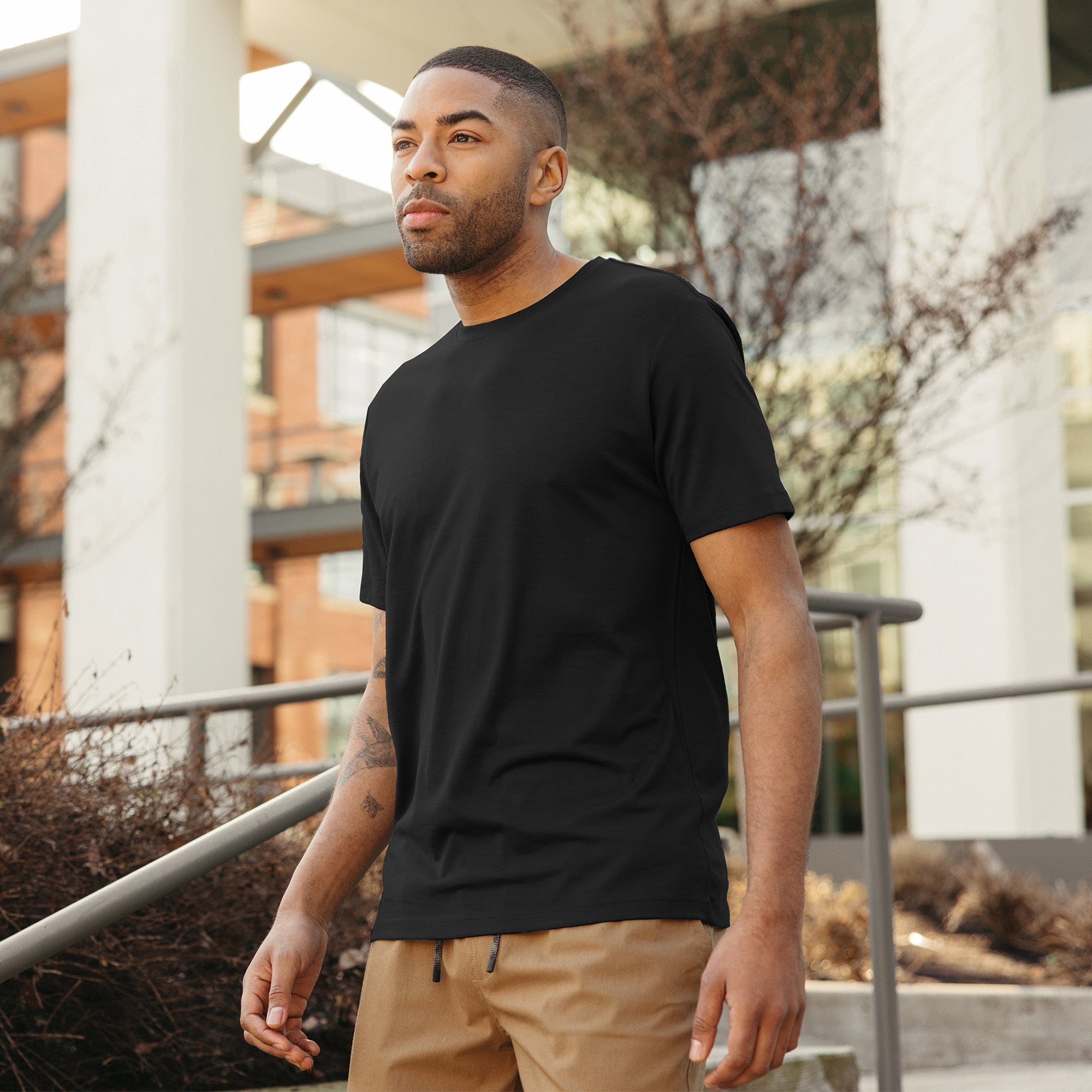100% Wool Crew Neck Tee