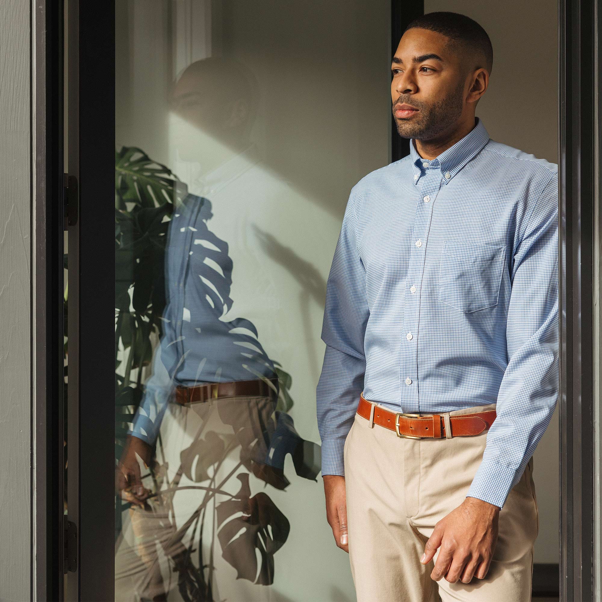 wool dress shirts men Merino Button-Down Shirt | Light Gray Oxford Button-Down Merino Wool Shirts For Men