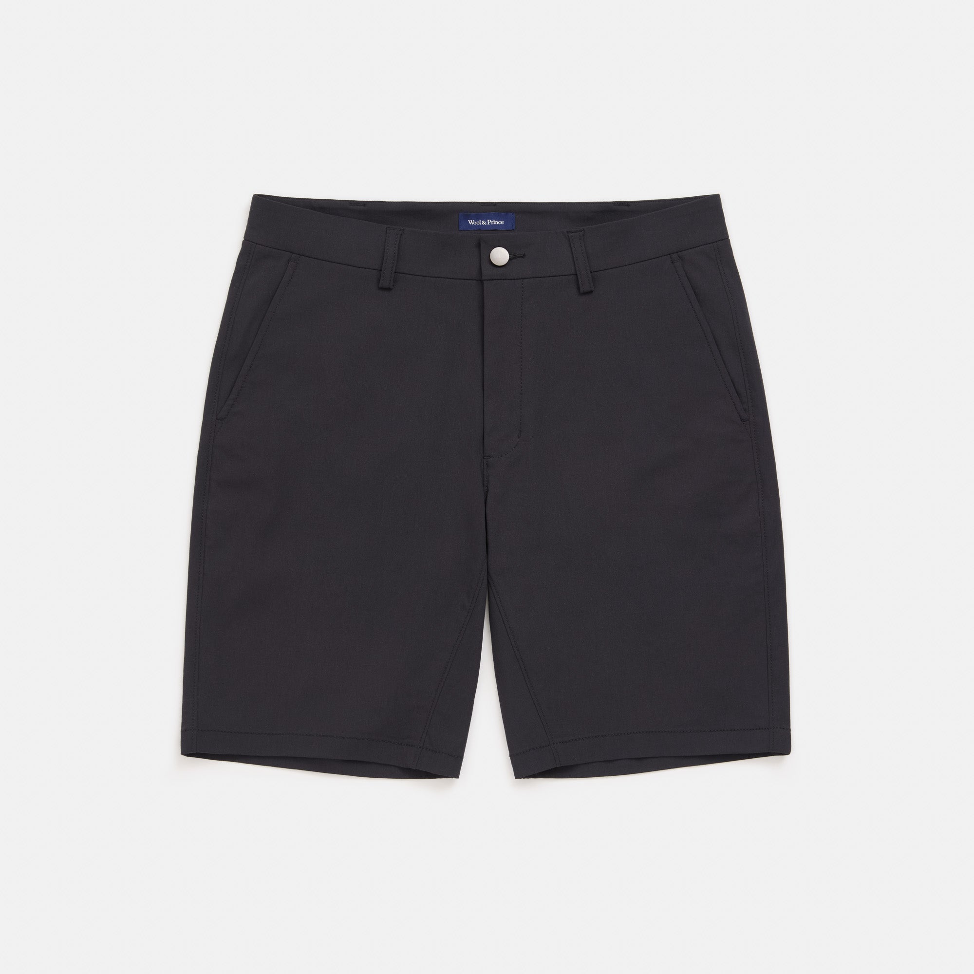 Merino Wool Stretch Tech Shorts | Black | Wool&Prince