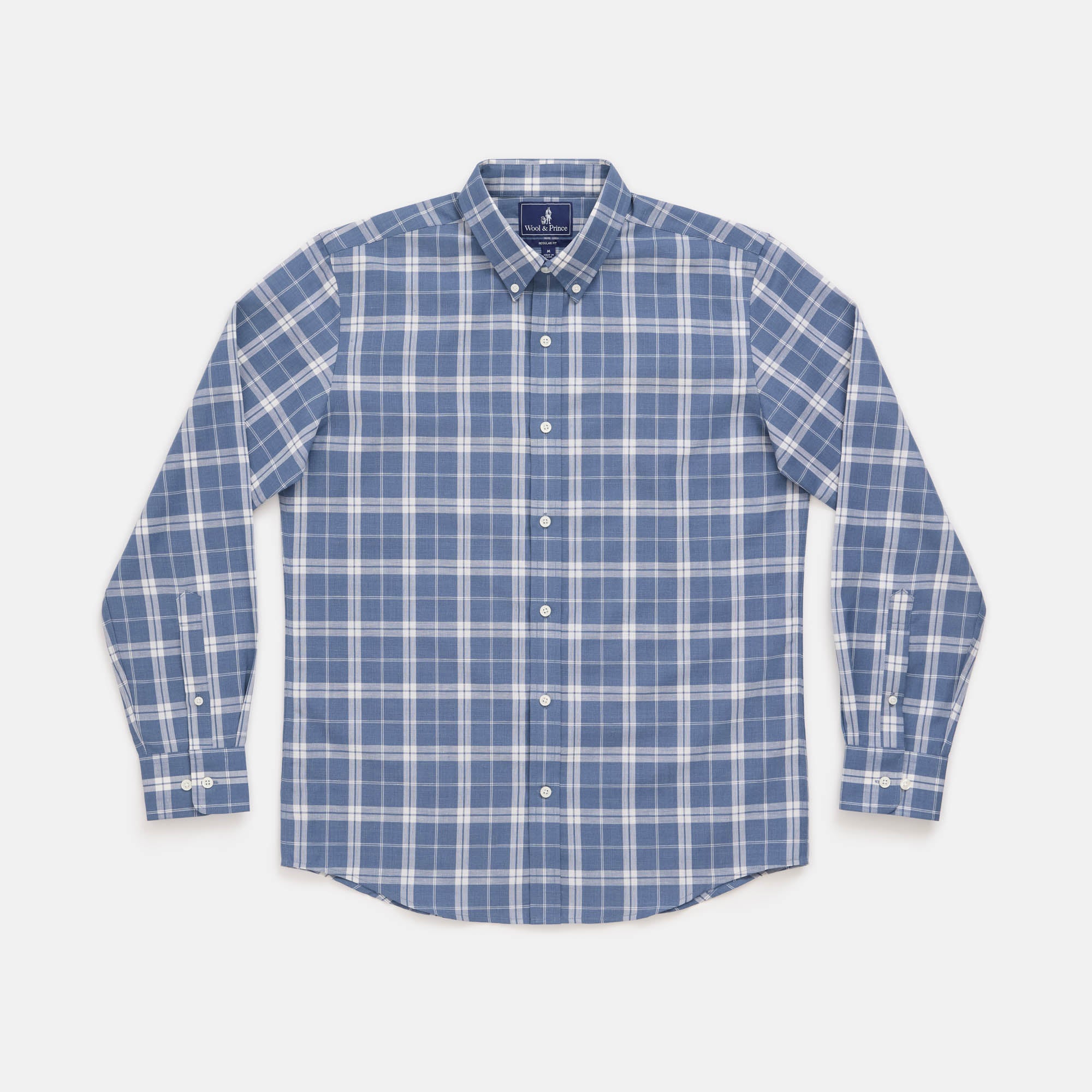 Wool Linen Button-Down Shirt