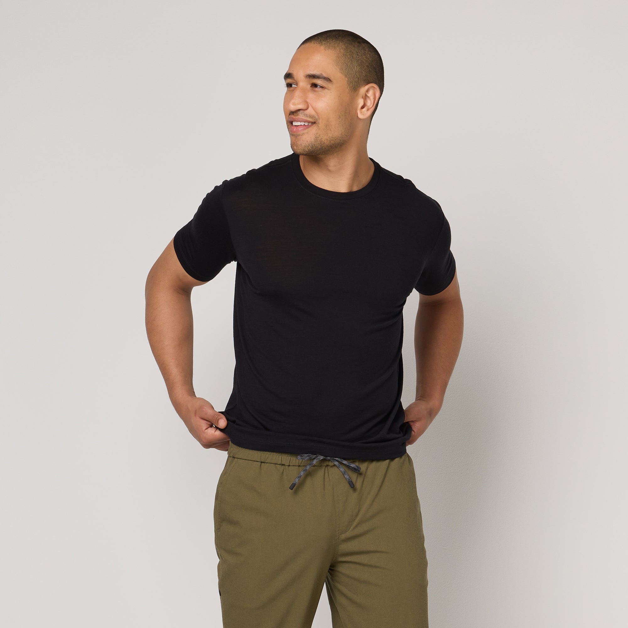 100% Wool Crew Neck Tee