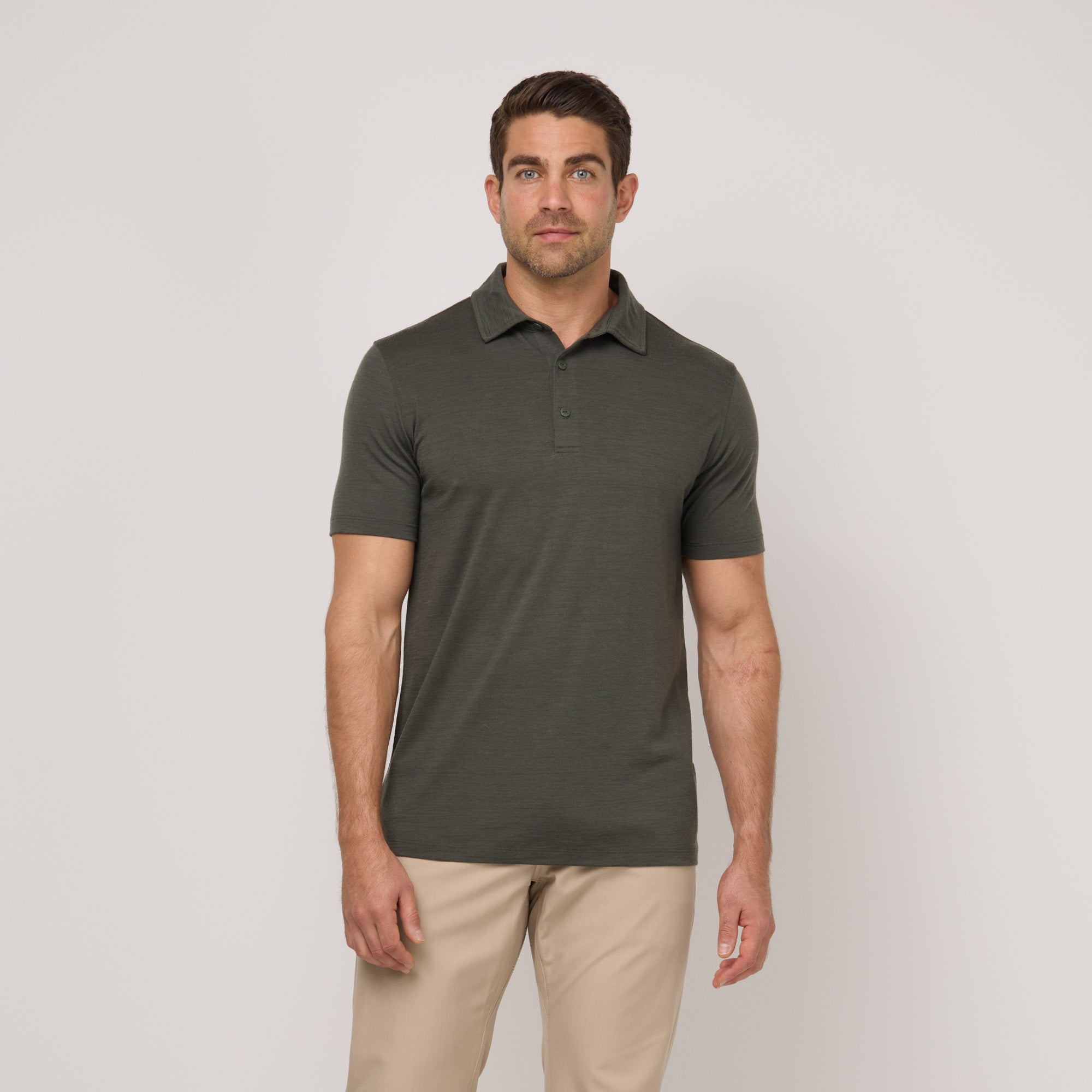 100% Merino Wool Polo | Forest Night – Polo Shirts | Wool&Prince