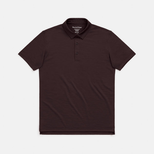 Signature Merino Wool Polo | Espresso – Polo Shirts | Wool&Prince