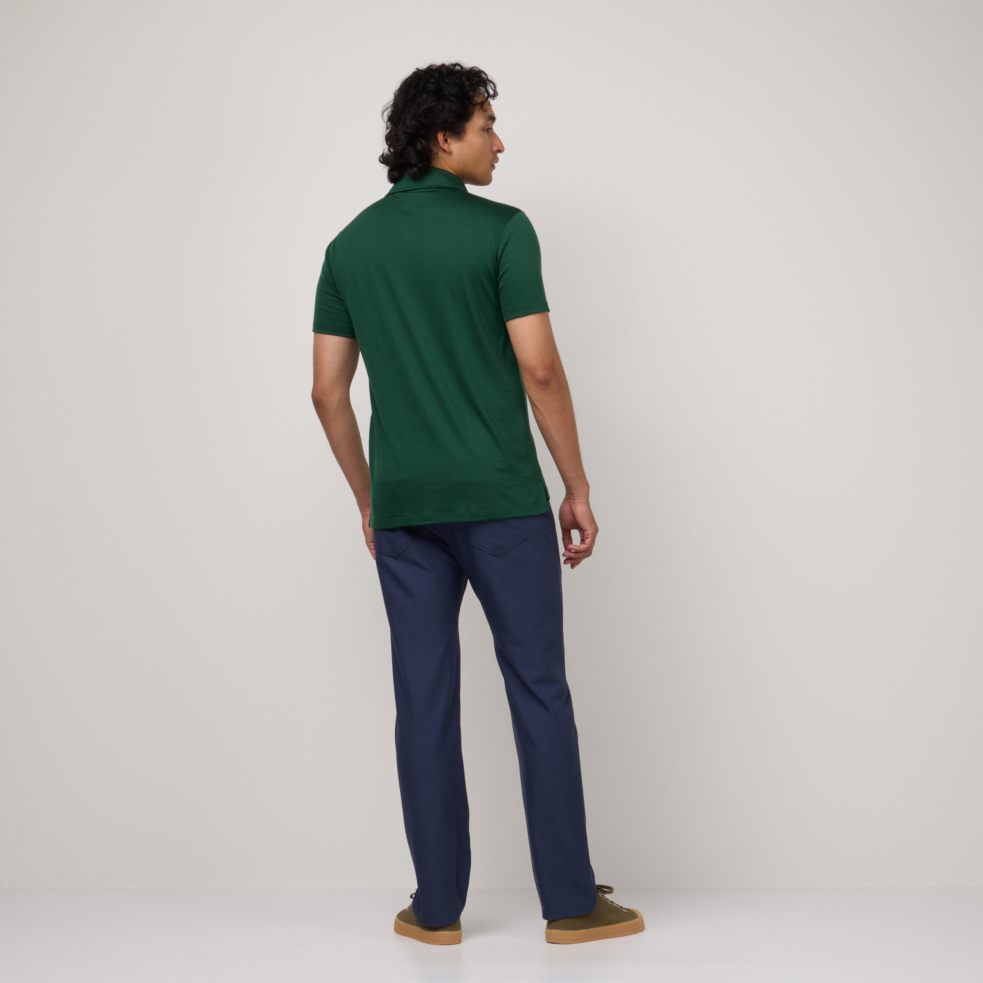Merino Wool Stretch Canvas 5-Pocket Pant | Navy – Five Pocket
