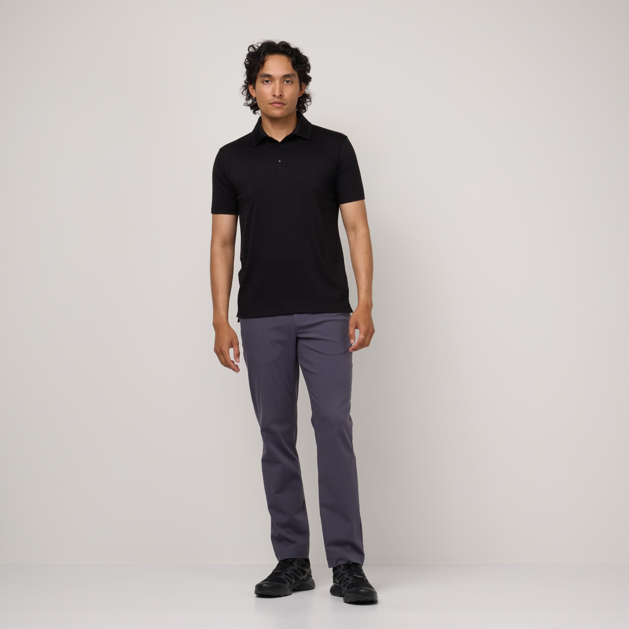 Merino Wool Polo | Black – Polo Shirts | Wool&Prince