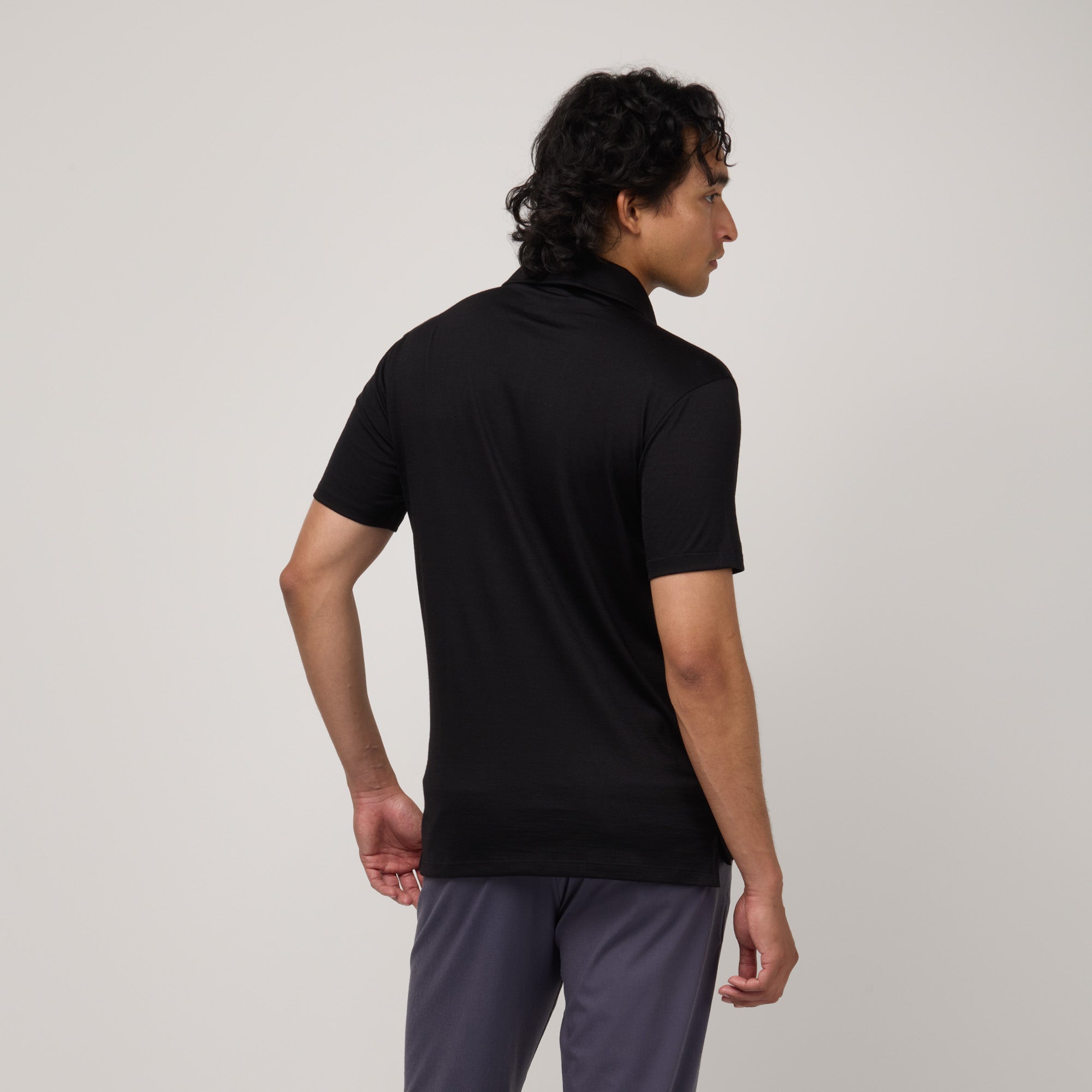 Merino Wool Polo | Black Black / M Merino Wool Polo | Black Black / M
