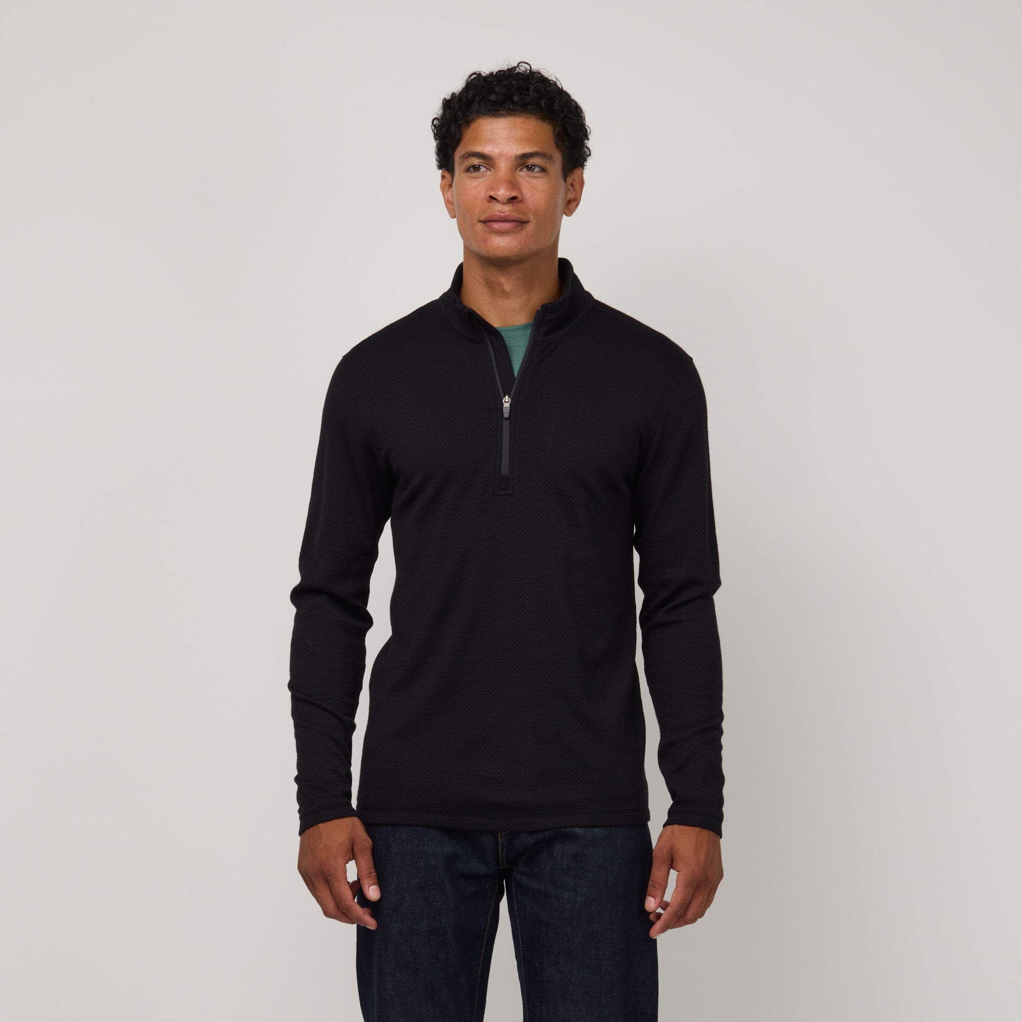 Honeycomb Waffle Quarter-zip