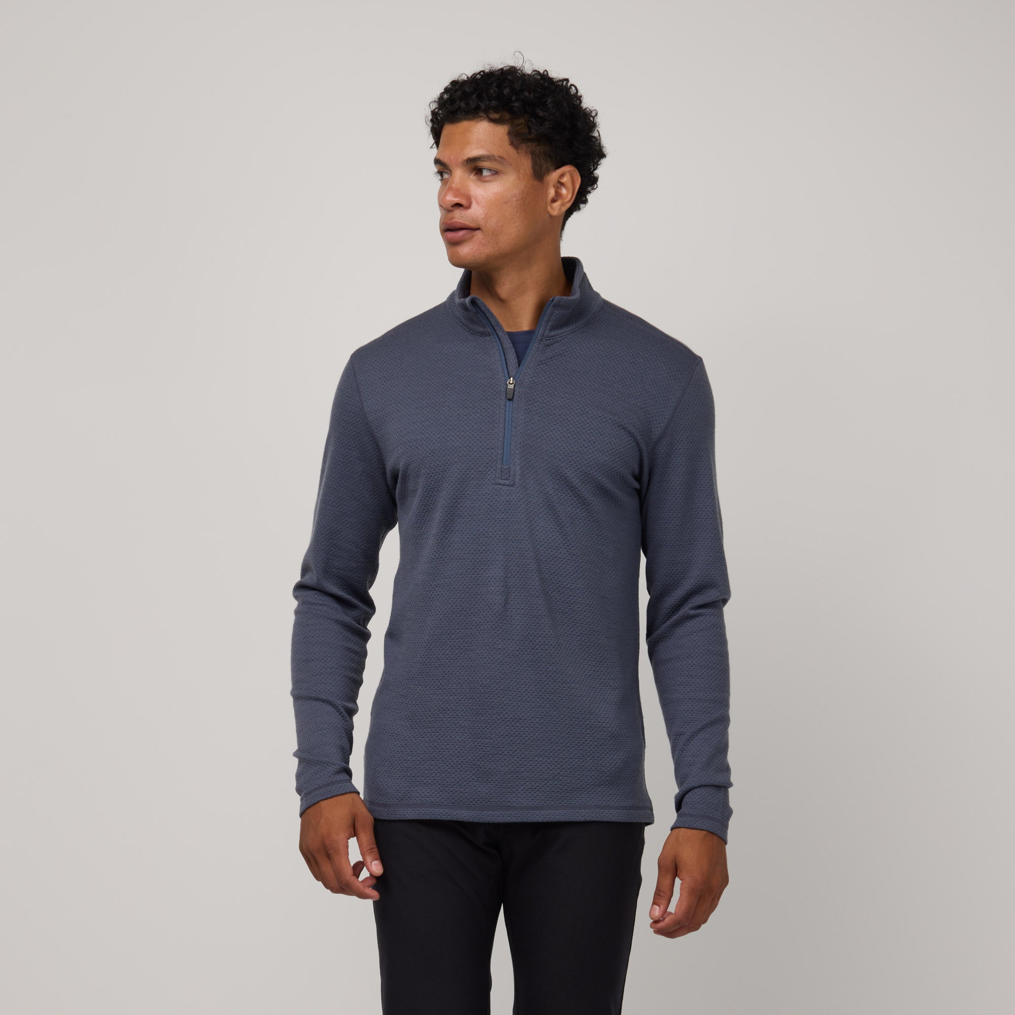 Honeycomb Waffle Quarter-zip