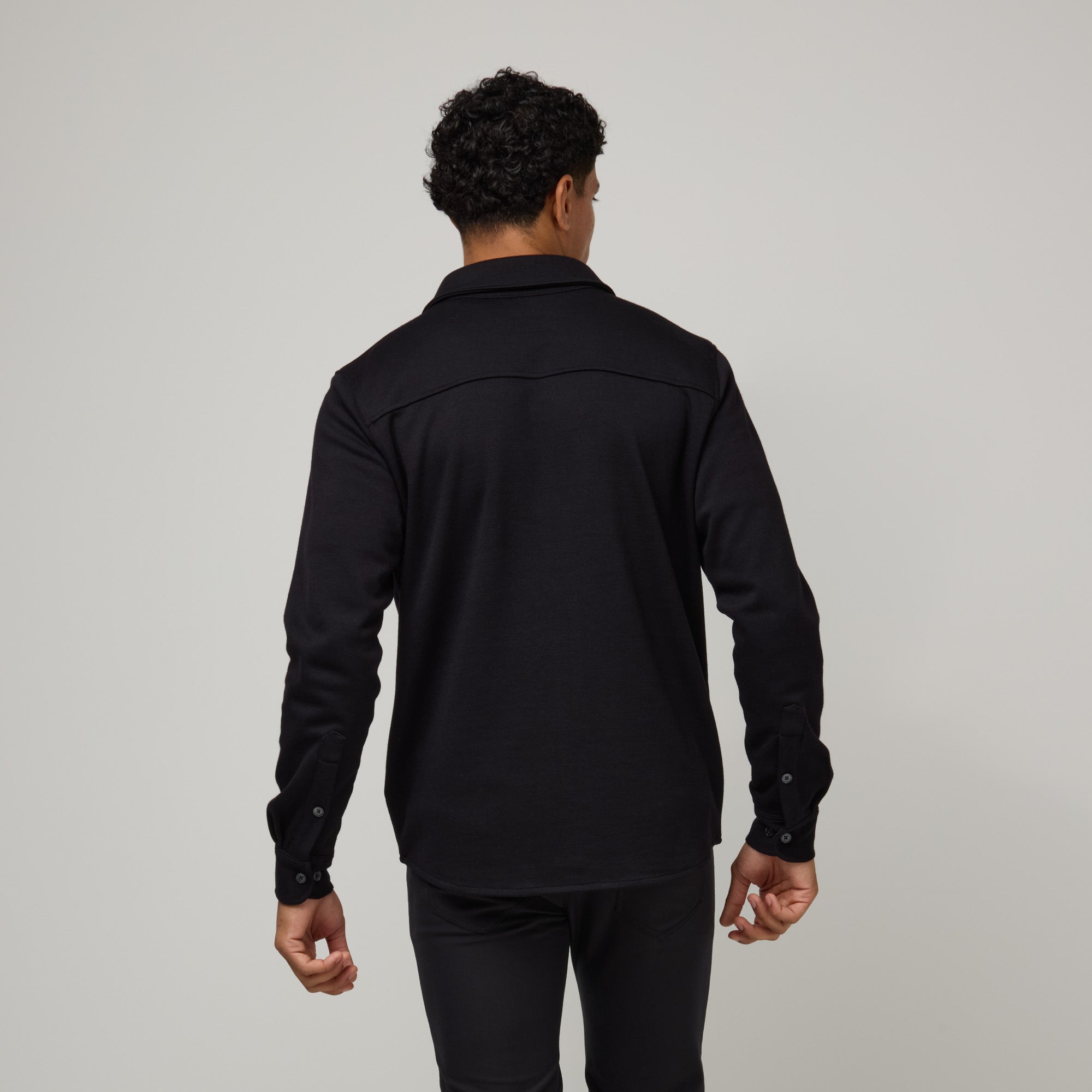 Midweight Pique Button-Down Shirt