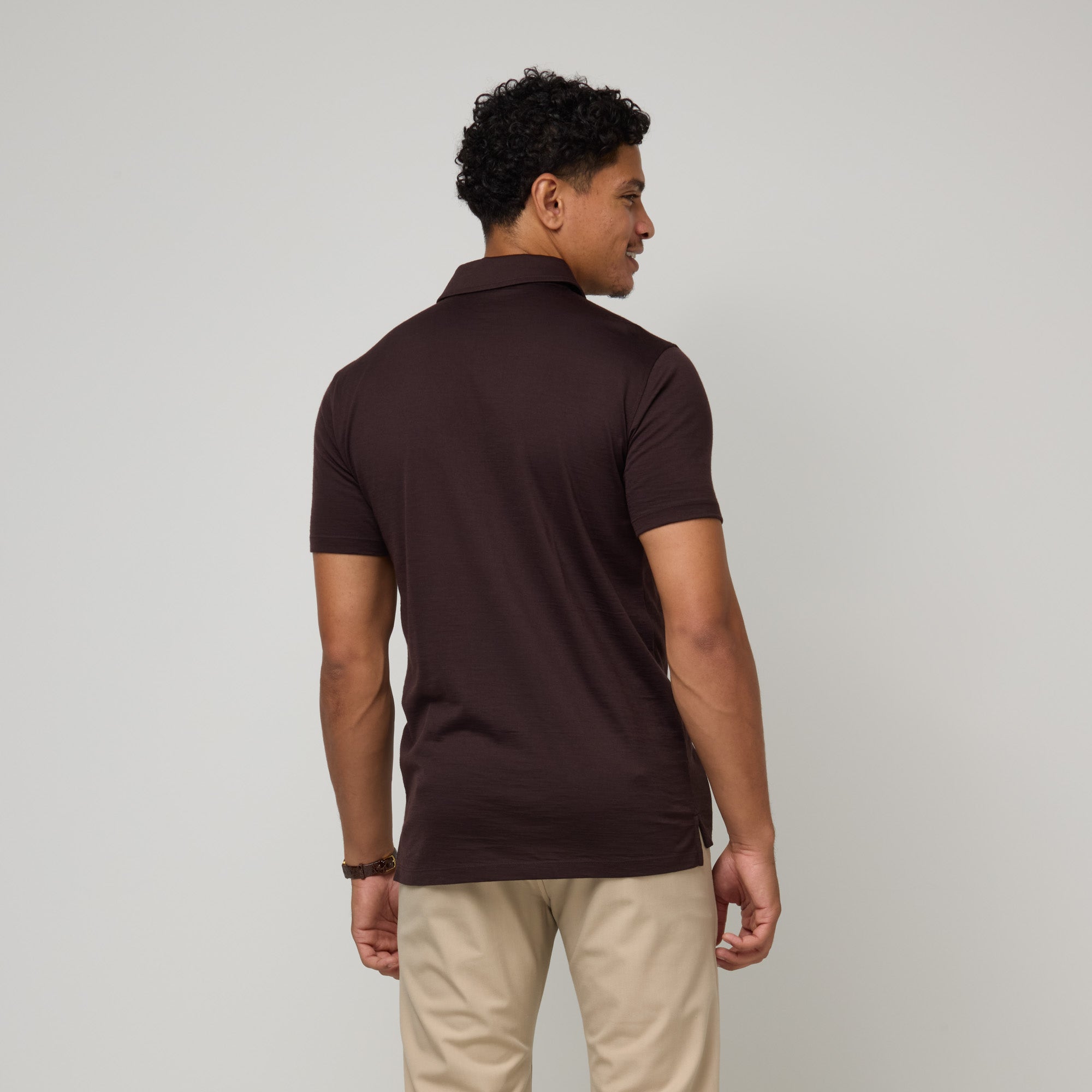 ぶ*ー様 MAATEE&SONS WASHI POLO ブラウン　2 WASHI POLO - WUNDER