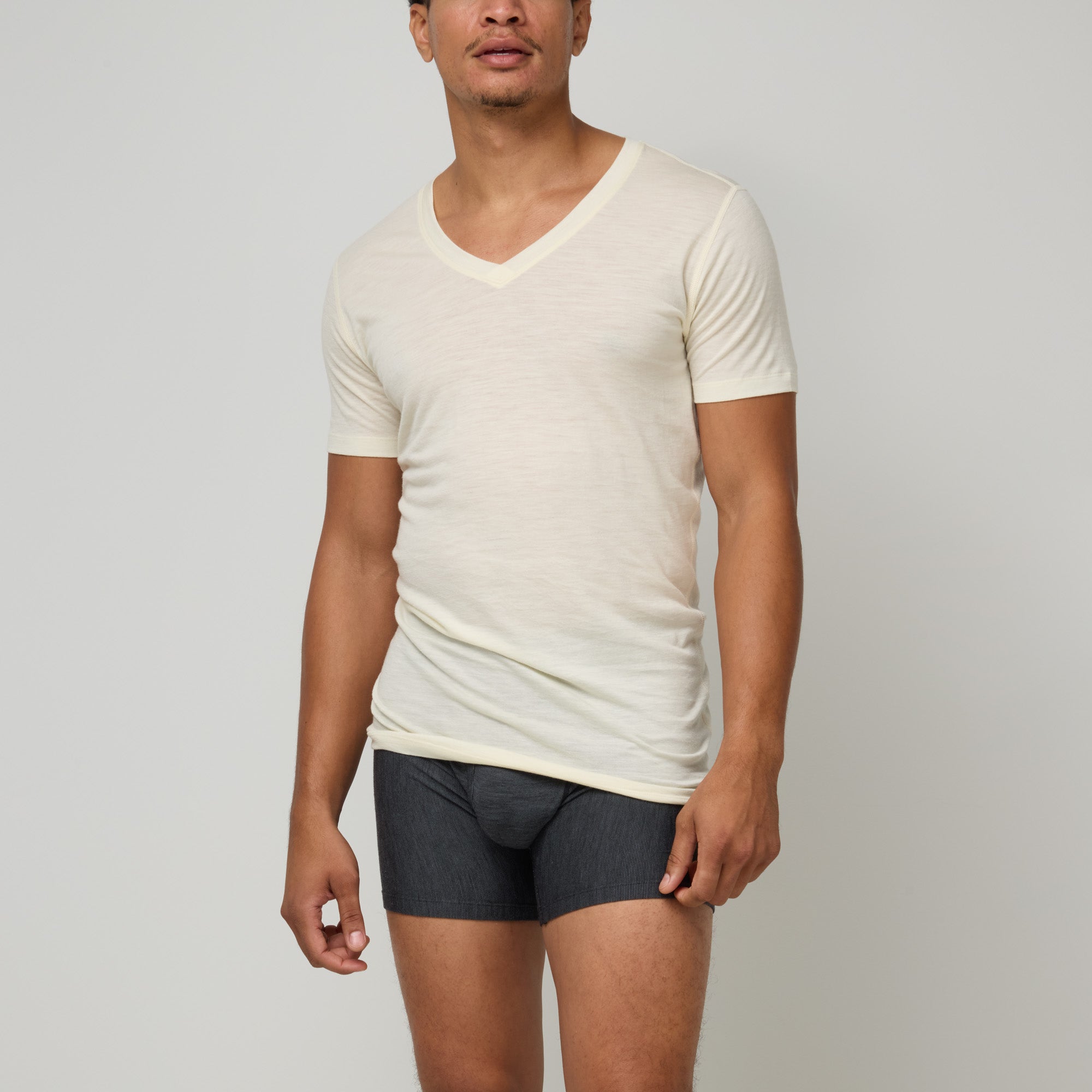 100% Merino Wool V-Neck Undershirt 100% Merino Wool V-Neck Undershirt