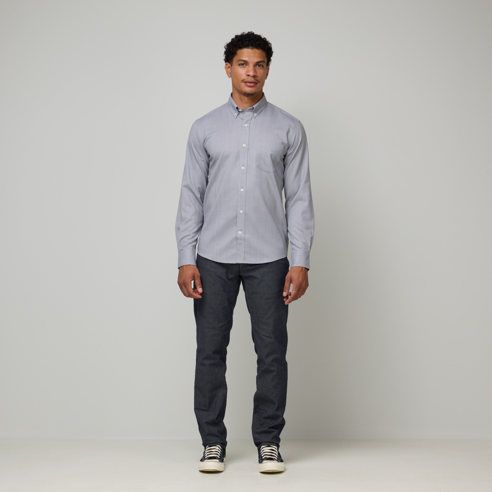 Merino Wool Button-Down Shirt