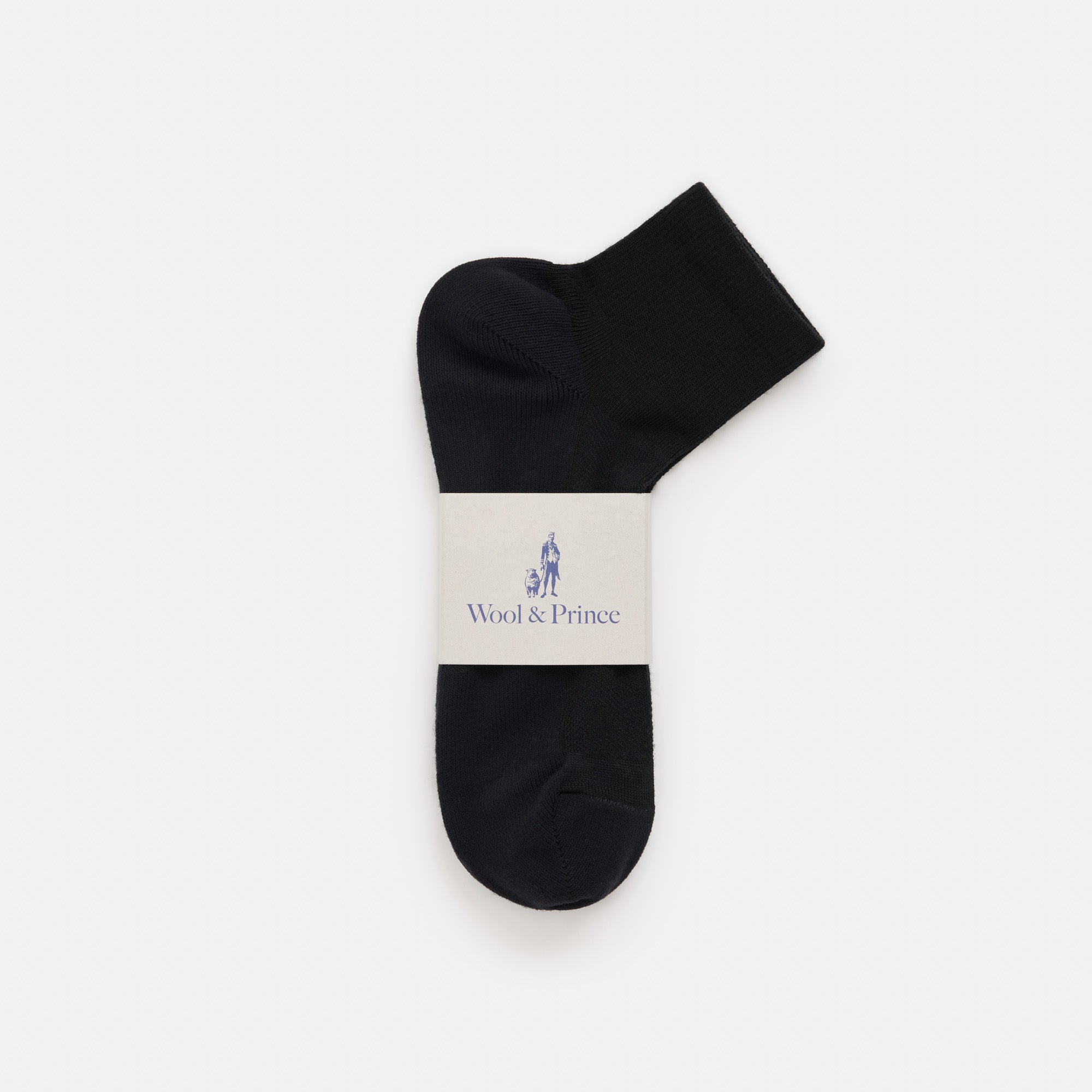Merino Wool Quarter Socks Black Wool Prince merino-wool-quarter-socks-black-wool-prince