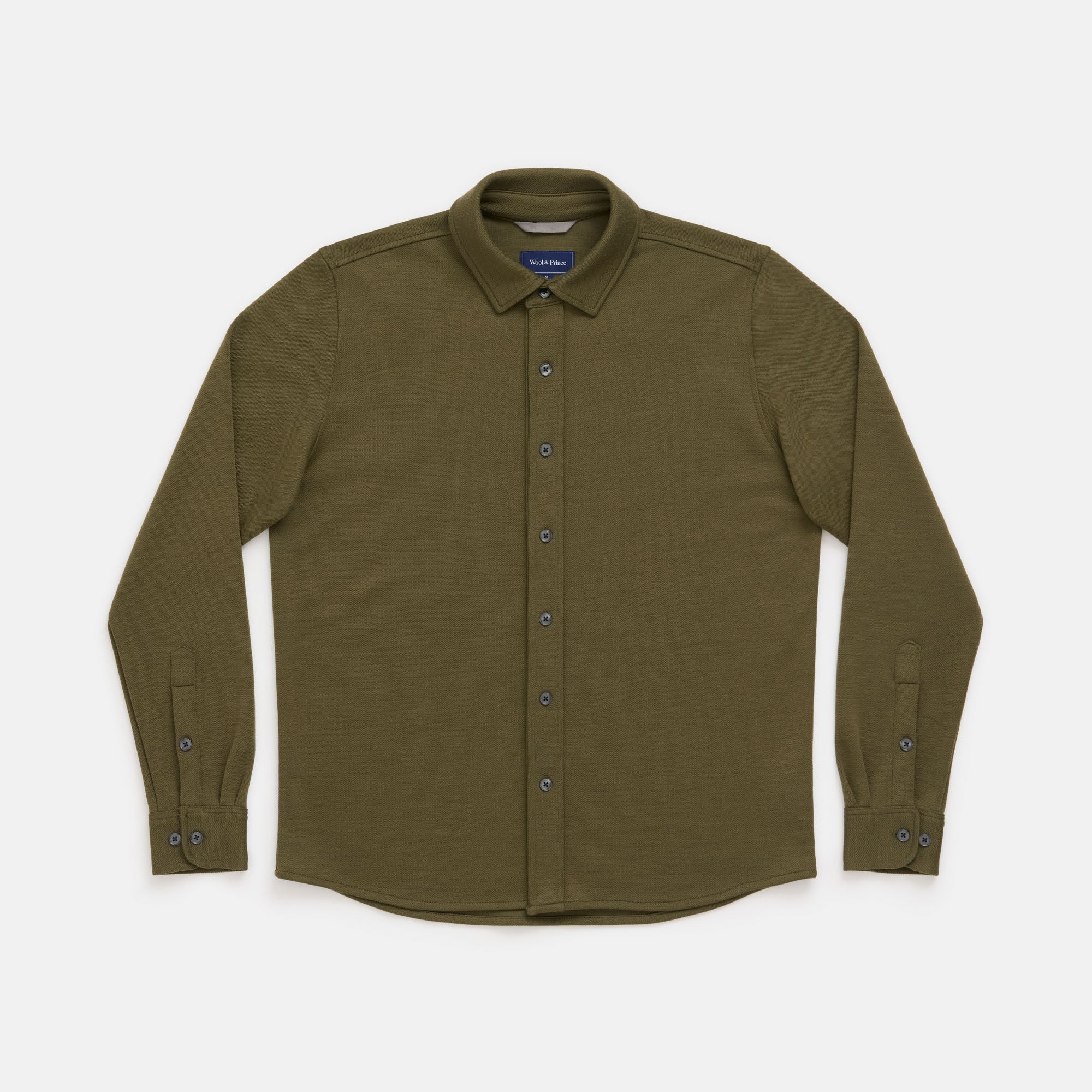 Midweight Pique Button-Down Shirt