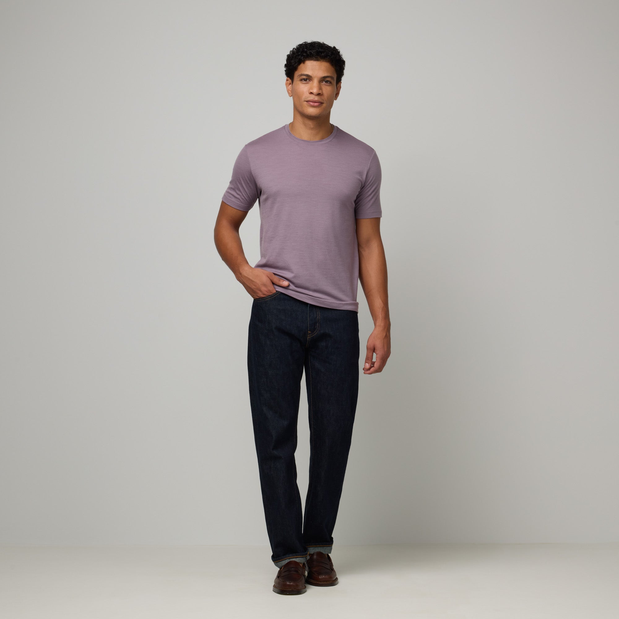 100% Wool Crew Neck Tee