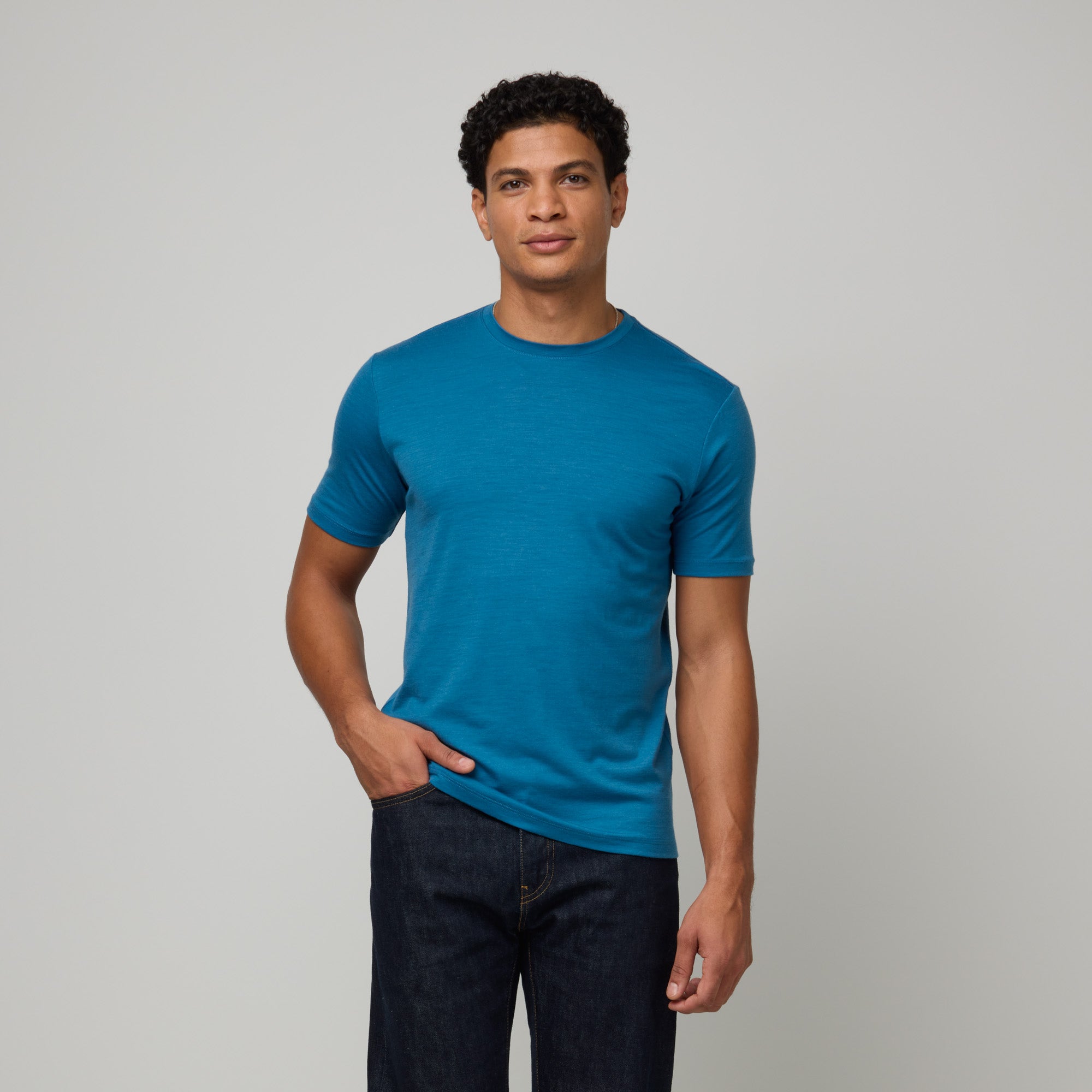 100% Wool Crew Neck Tee