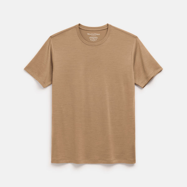 100% Merino Wool Crew Neck Tee | Cedarwood – Crew Neck T-Shirts