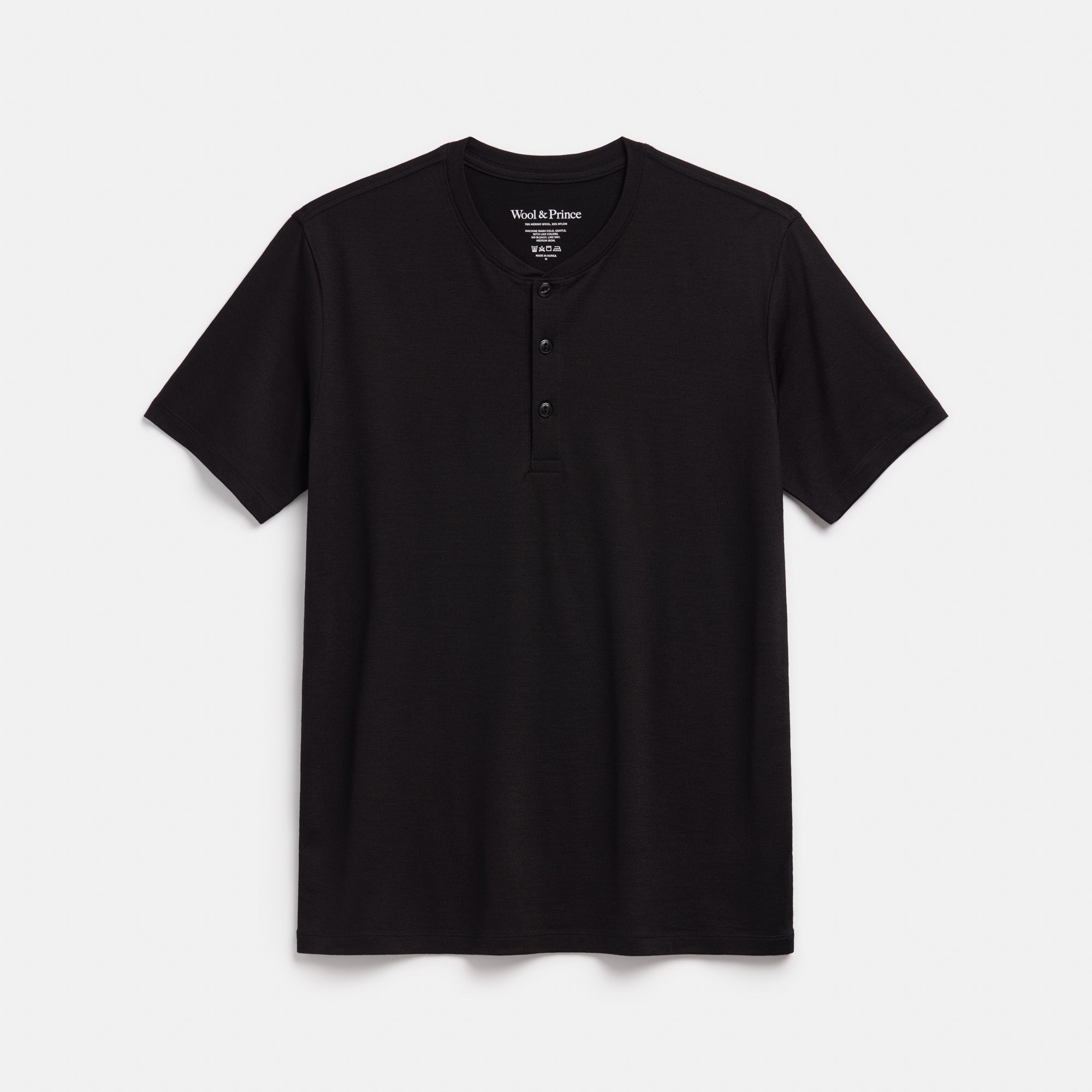Signature Short Sleeve Henley | Wool&Prince