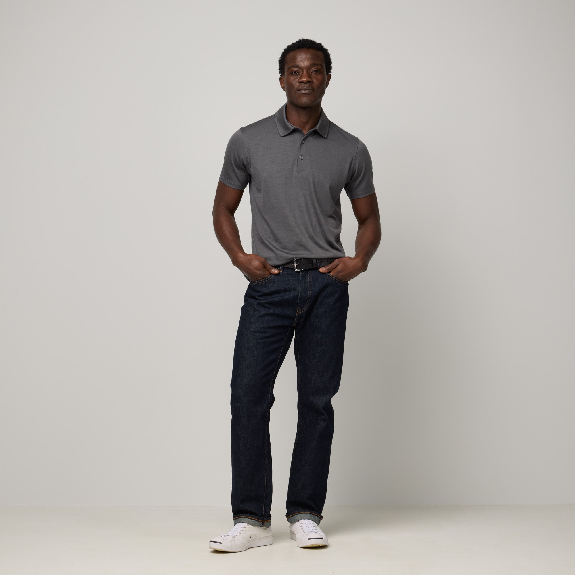 Signature Merino Wool Polo | Slate Gray – Polo Shirts | Wool&Prince