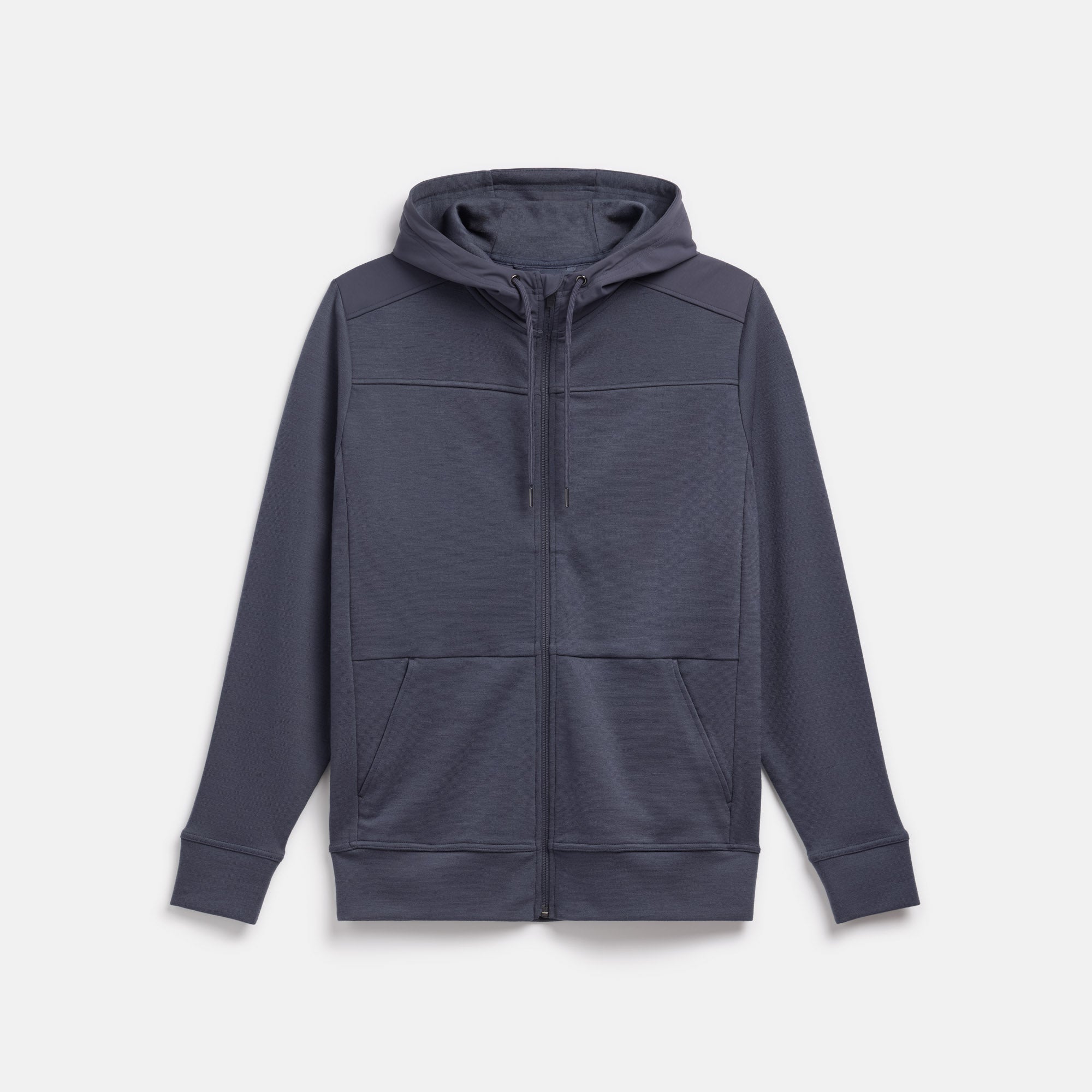 Merino Wool Ponte Travel Hoodie | Odyssey Gray | Wool&Prince