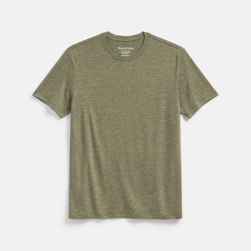 Wool&Prince Wool Linen Crew Neck Tee