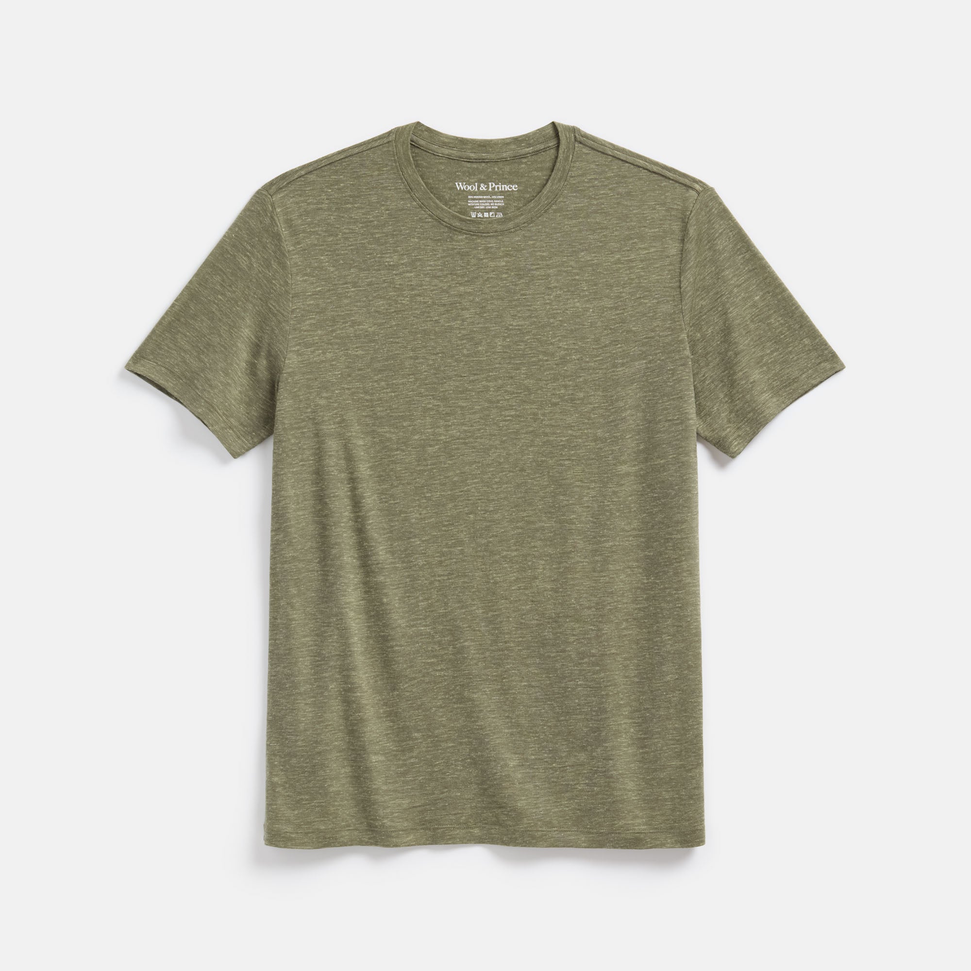 Wool Linen Crew Neck Tee