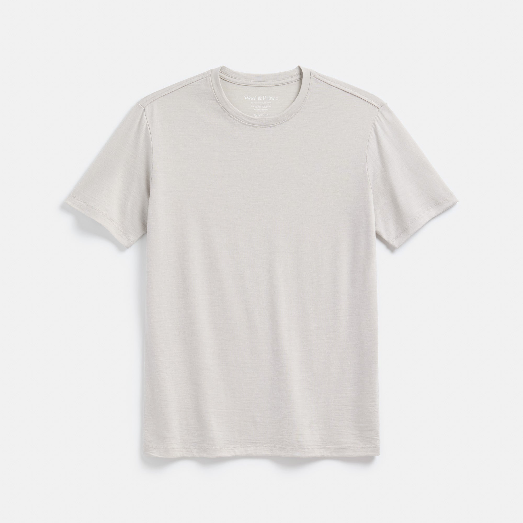 Merino Wool Crew Neck T-Shirt | Silver Birch – Crew Neck T-Shirts