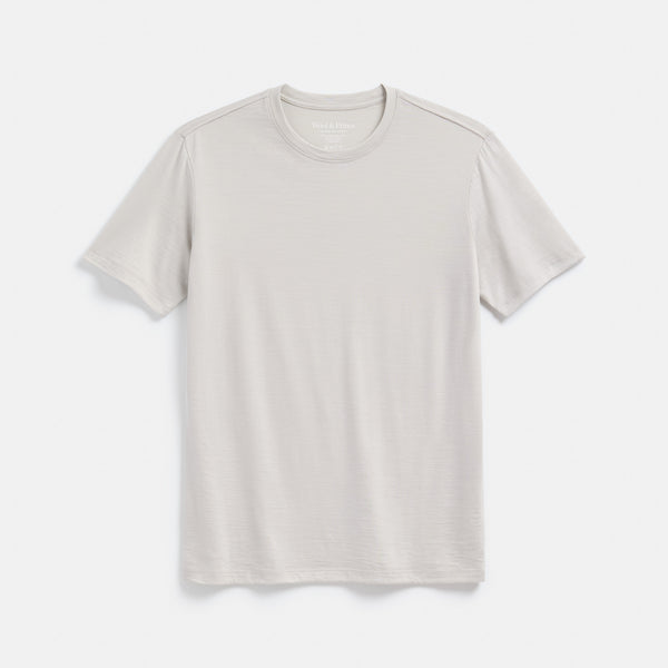 Merino Wool Crew Neck T-Shirt | Silver Birch – Crew Neck T-Shirts