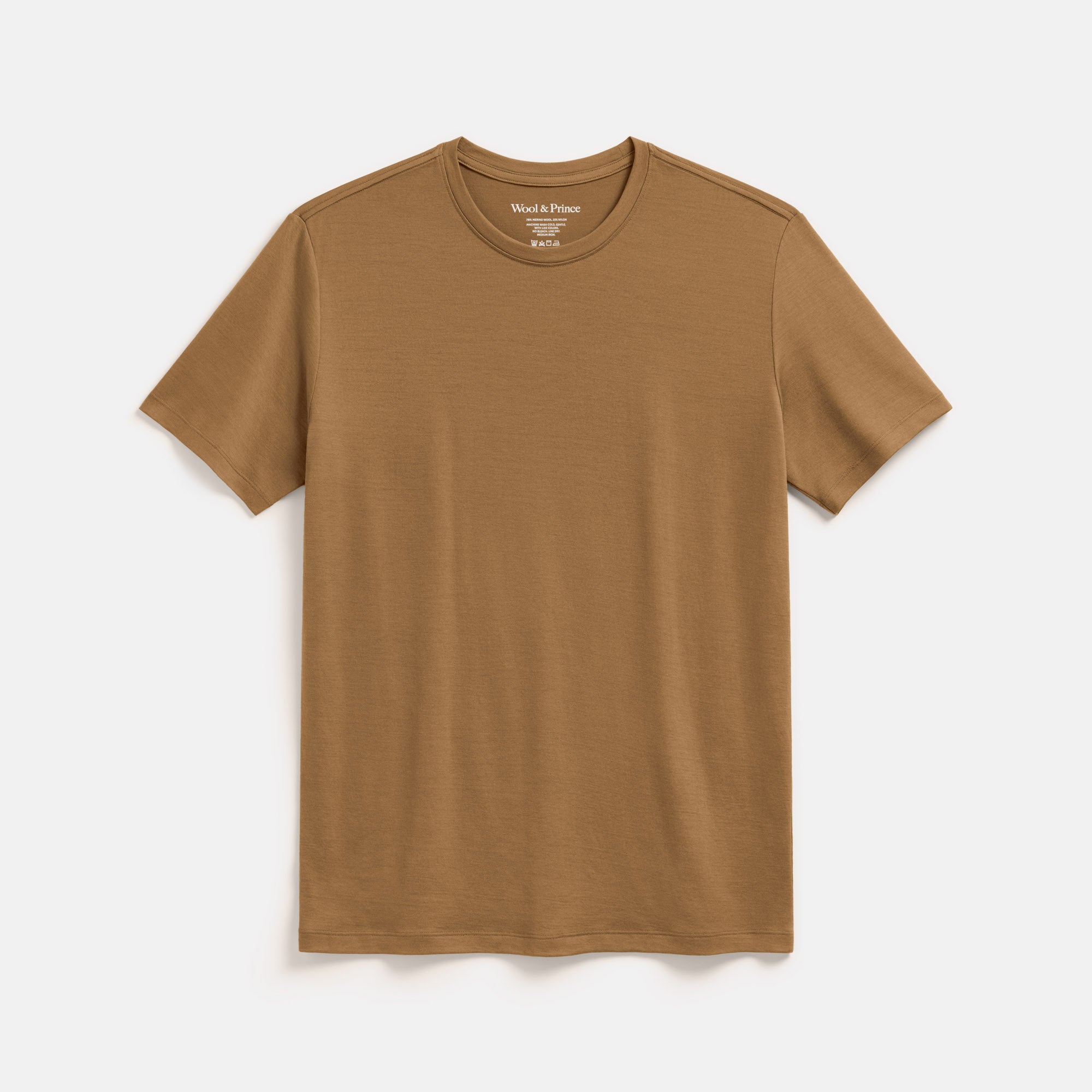 Signature Merino Wool Crew Neck Tee | Cedarwood – Crew Neck T