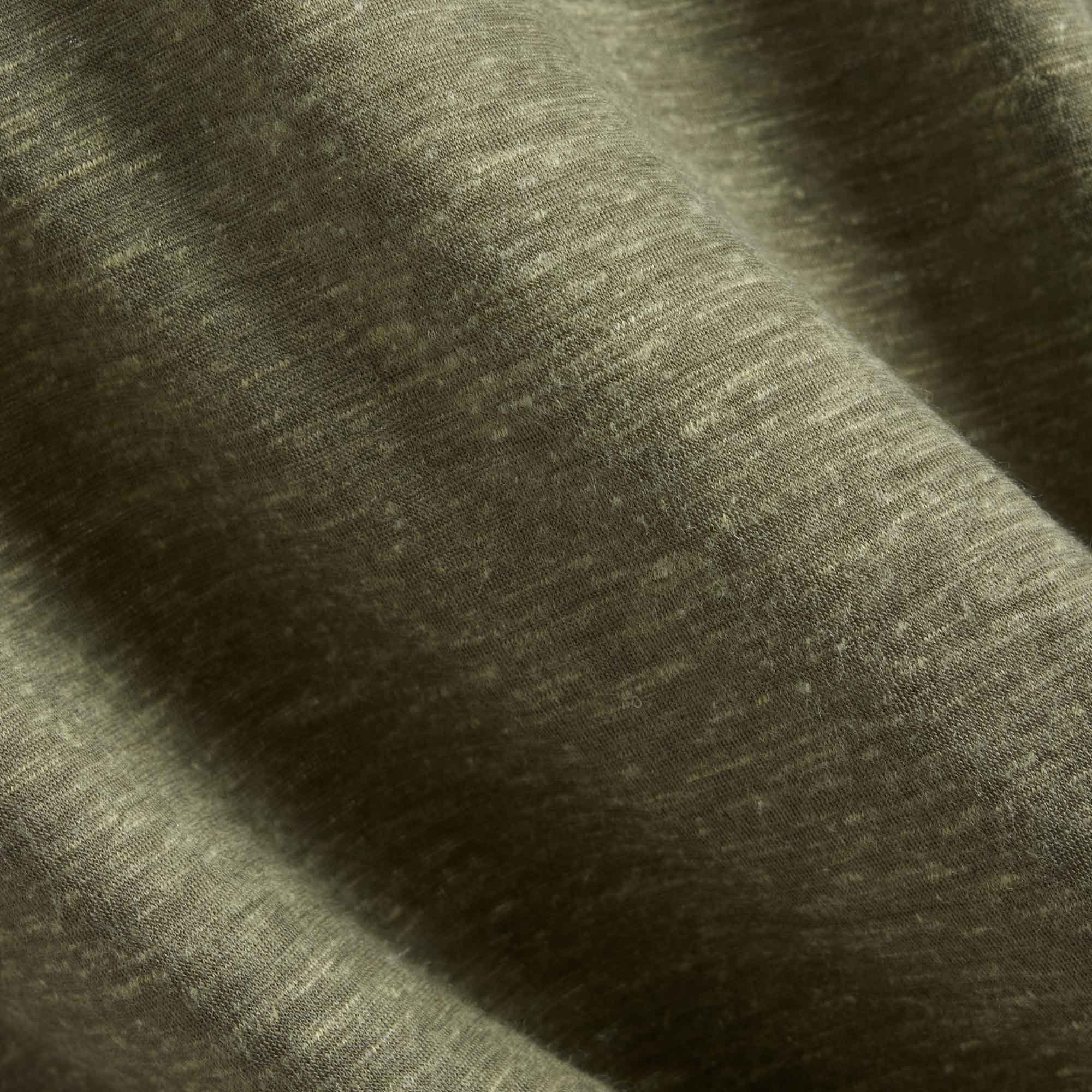Wool Linen Crew Neck Tee