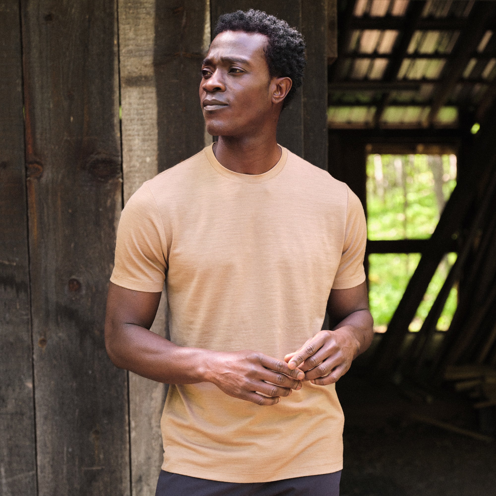100% Wool Crew Neck Tee