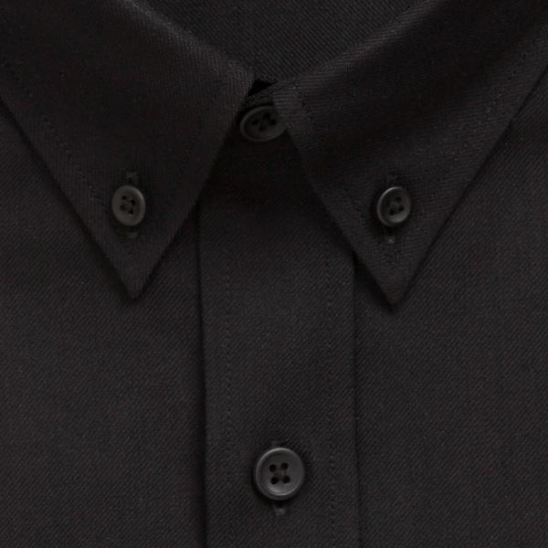 Merino Wool Button-Down Shirt | Black Twill – Button-Down Shirts |  Wool&Prince