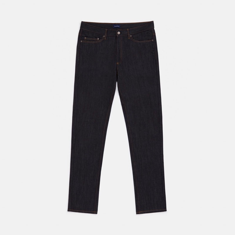 Merino Wool Slim Fit Denim Jeans | Dark Indigo | Wool&Prince