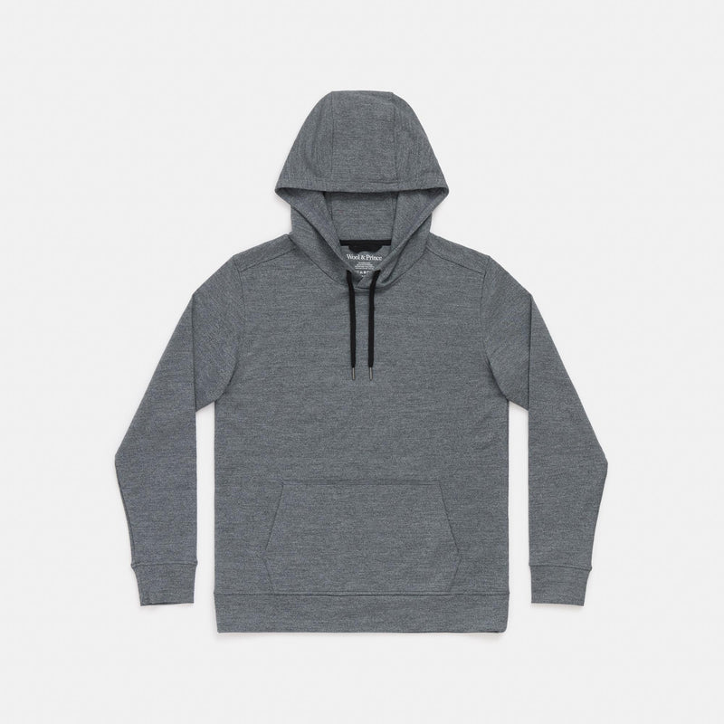 Wool&Prince | French Terry Hoodie - Charcoal heather
