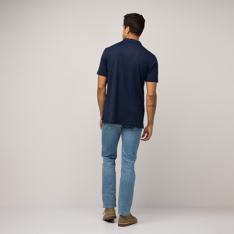 Navy blue sales polo crewneck