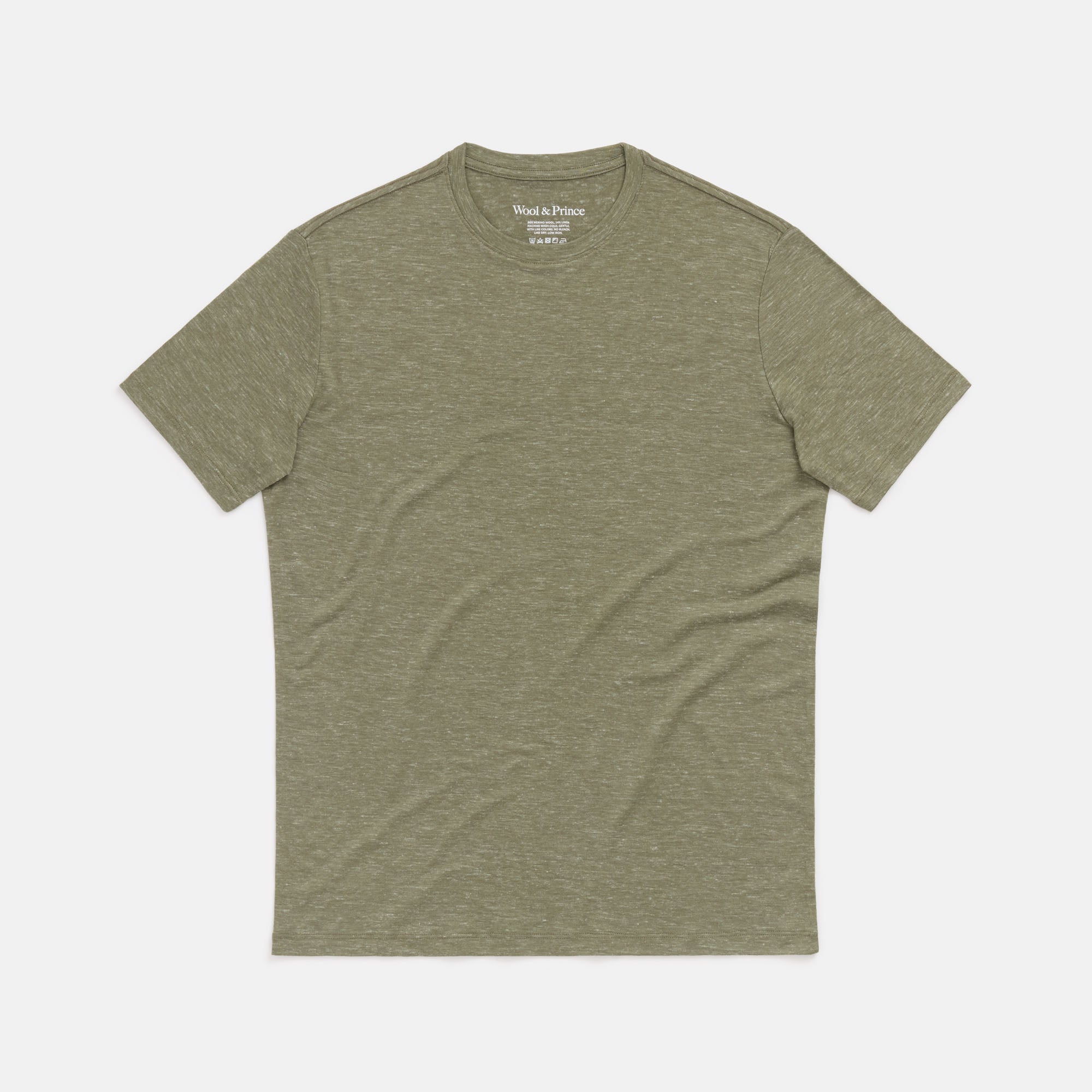 Wool Linen Crew Neck Tee