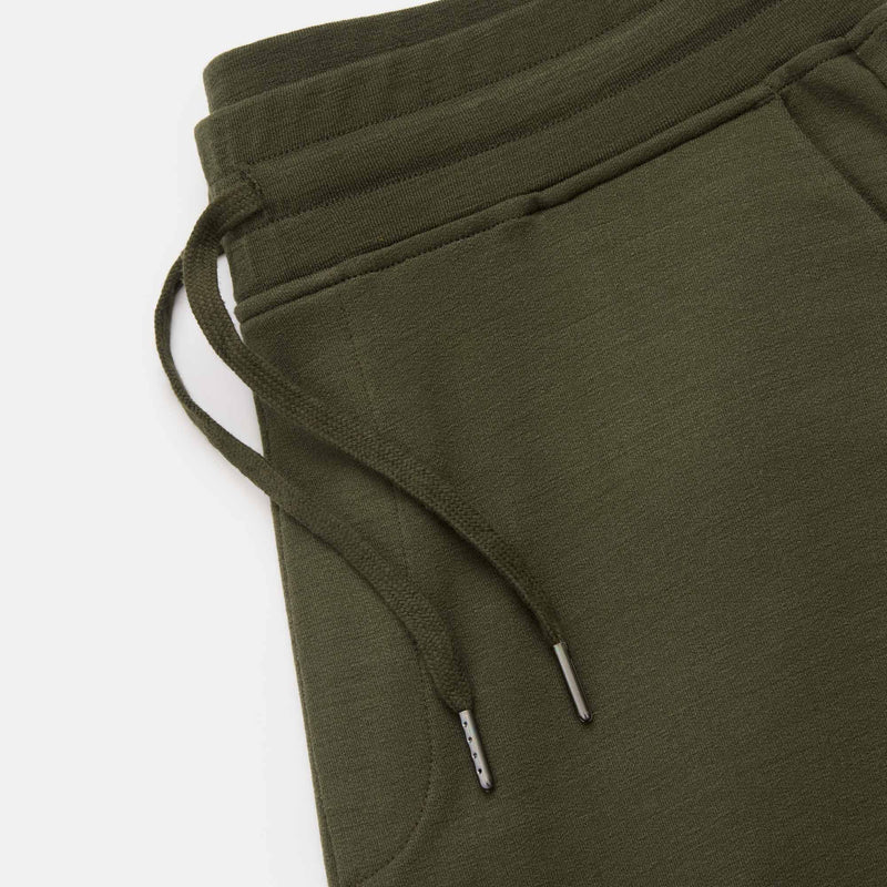 Merino Wool French Terry Sweatpant, Forest Night