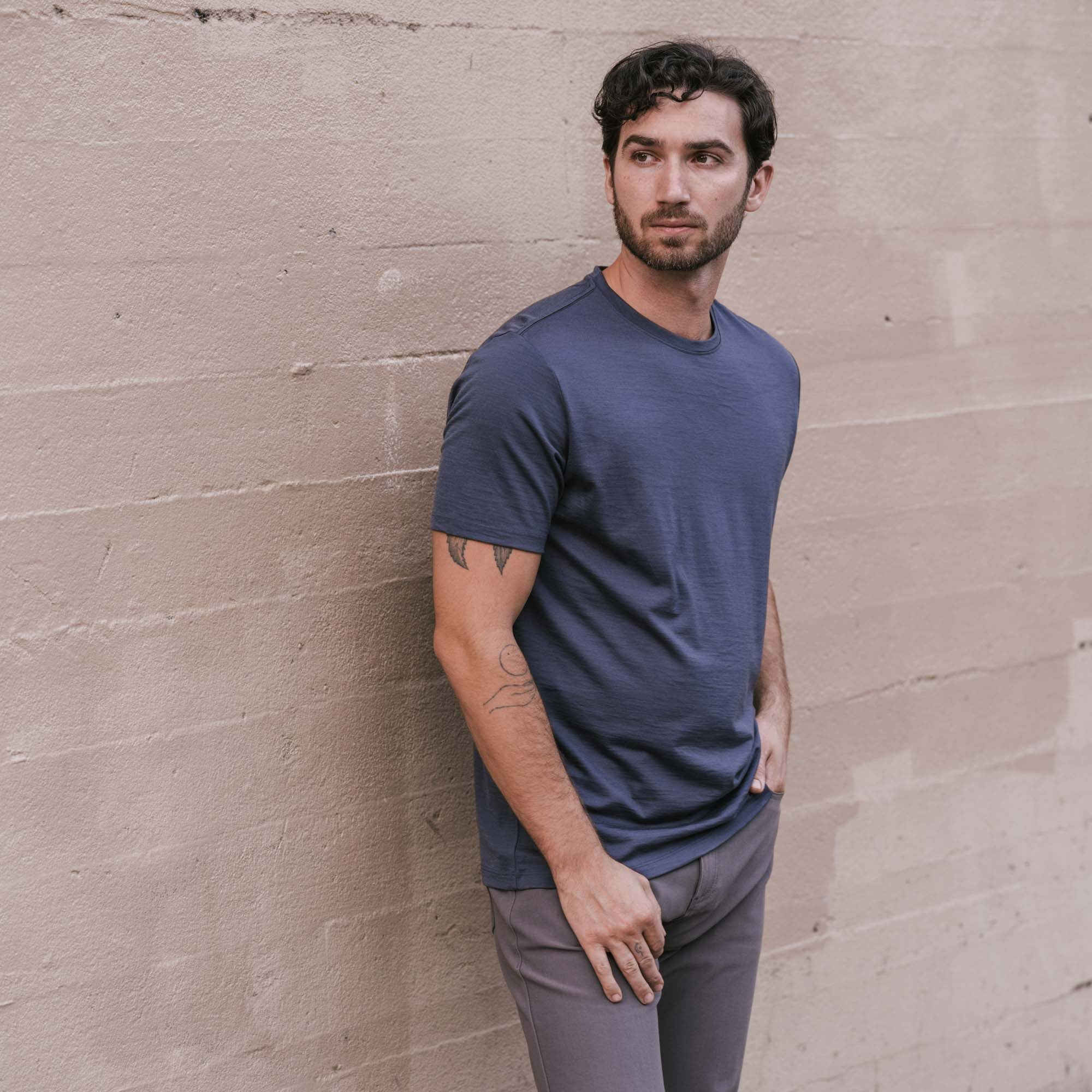 Merino Wool Crew Neck T-Shirts | Wool&Prince